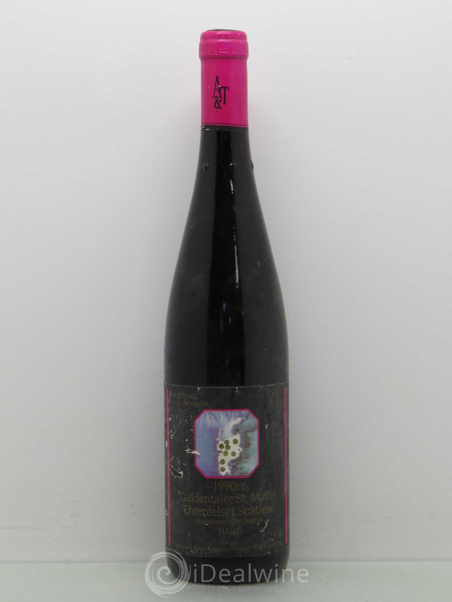 Allemagne Mosel-Saar Nahe Ehrenfelser Spatlese Guldentaler St Martin 1990 - Posten von 1 Flasche - 0