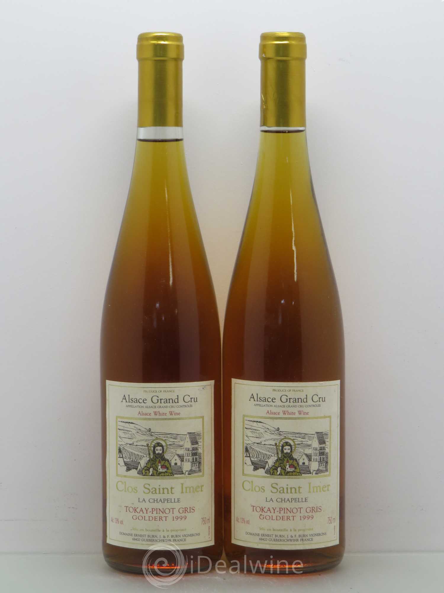 Pinot Gris Grand cru Goldert - Domaine Ernest Burn Clos Saint Imer La Chapelle 1999 - Posten von 2 Flaschen - 0