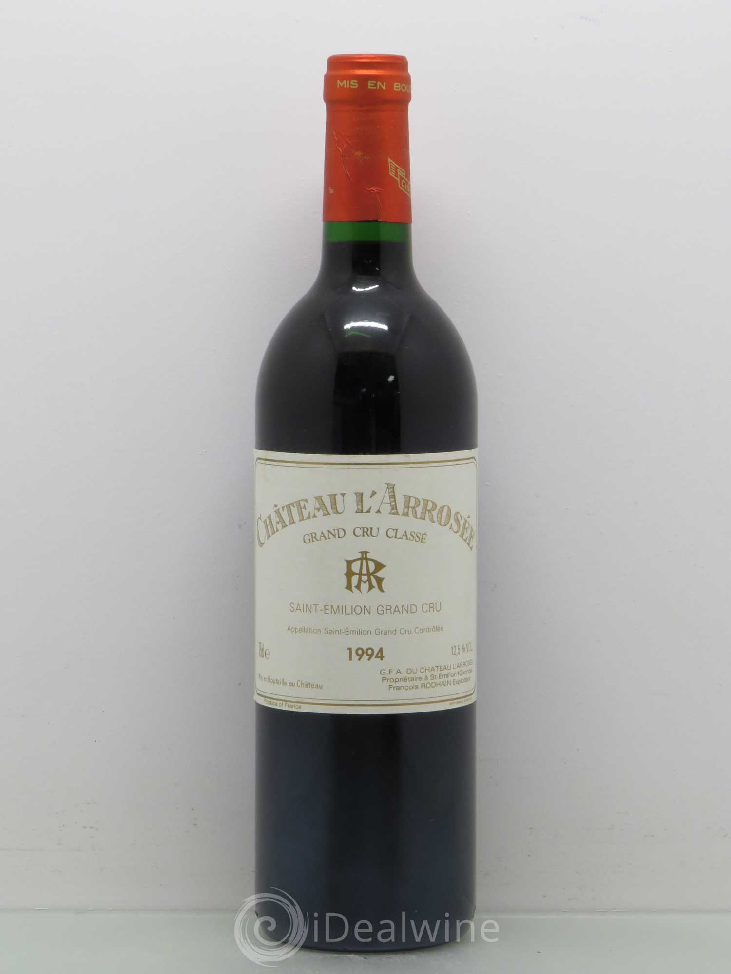 Château l' Arrosée Grand Cru Classé 1994 - Lot de 1 bouteille - 0