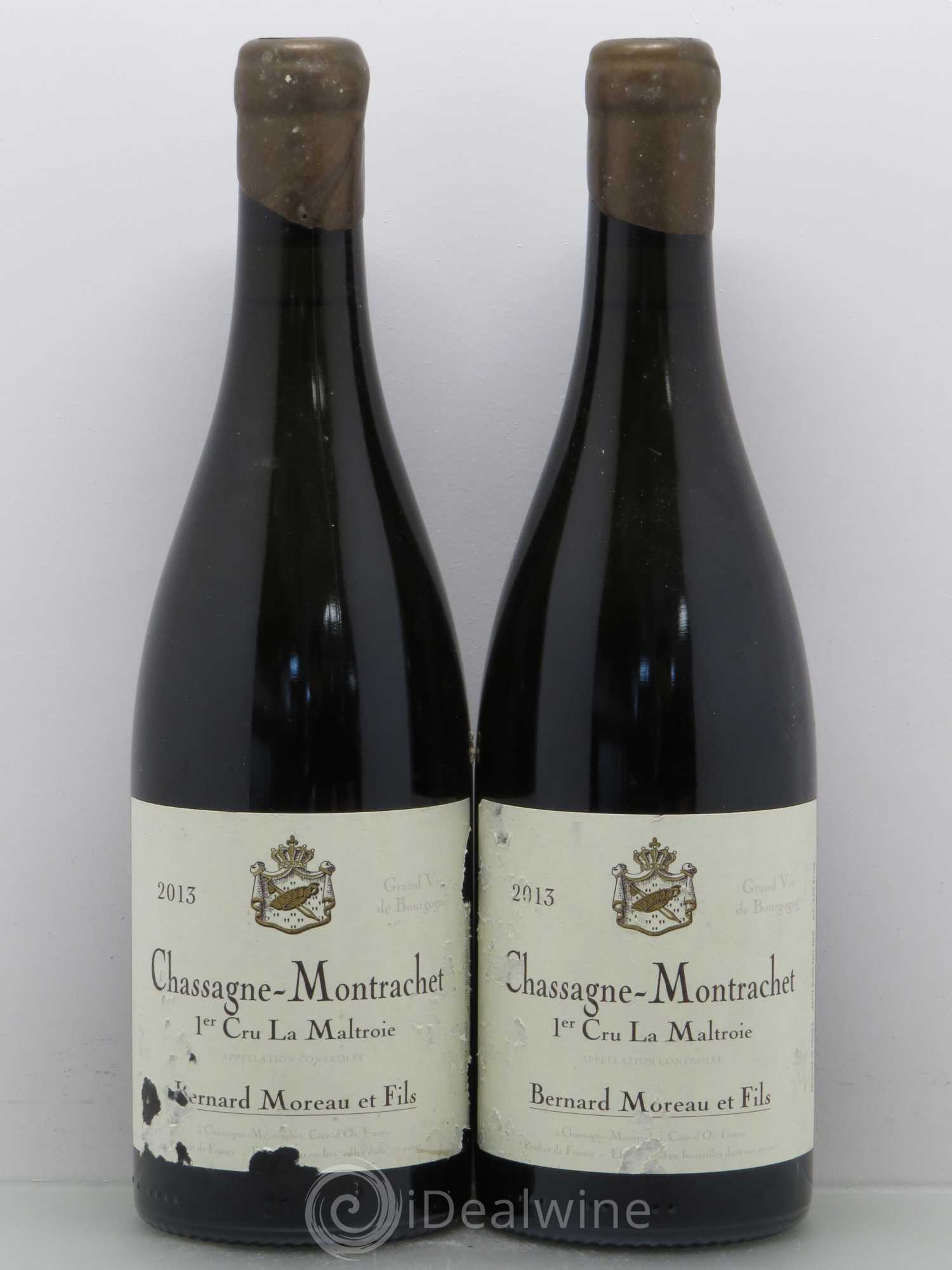 Chassagne-Montrachet 1er Cru La Maltroie - Domaine Bernard Moreau 2013 - Posten von 2 Flaschen - 0