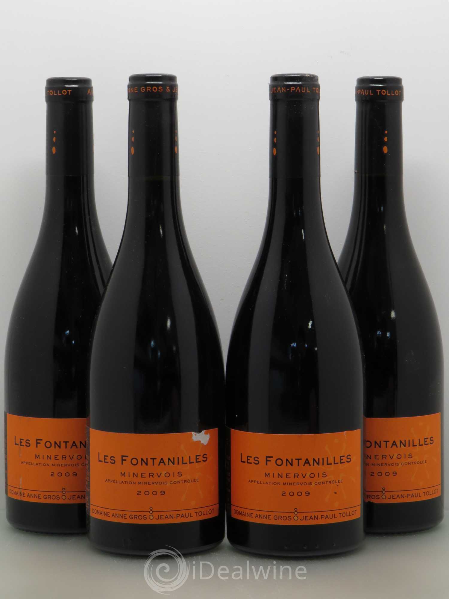 Minervois Les Fontanilles Anne Gros et J.P Tollot 2009 - Posten von 4 Flaschen - 0