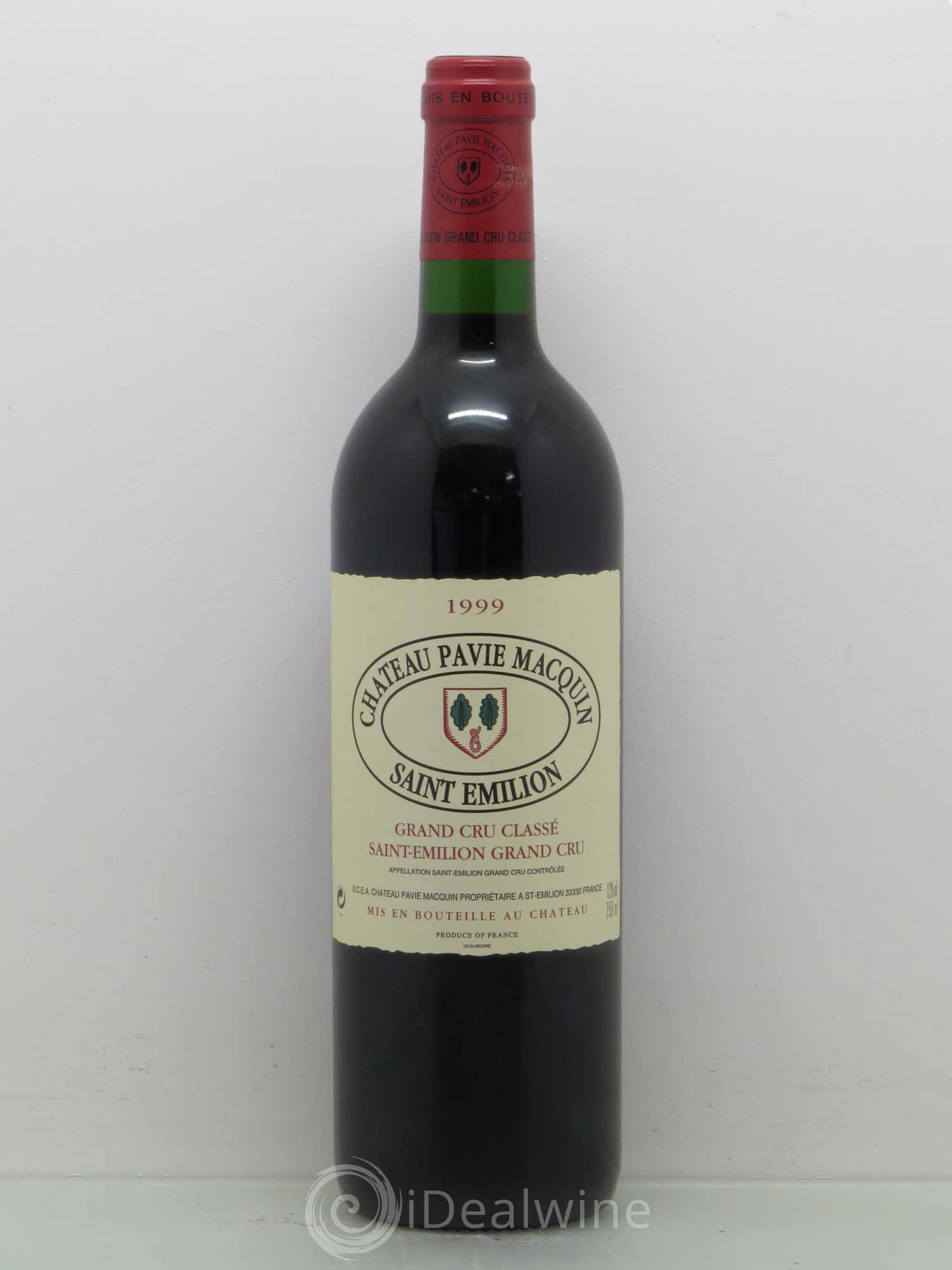 Château Pavie Macquin 1er Grand Cru Classé B 1999 - Lot de 1 bouteille - 0