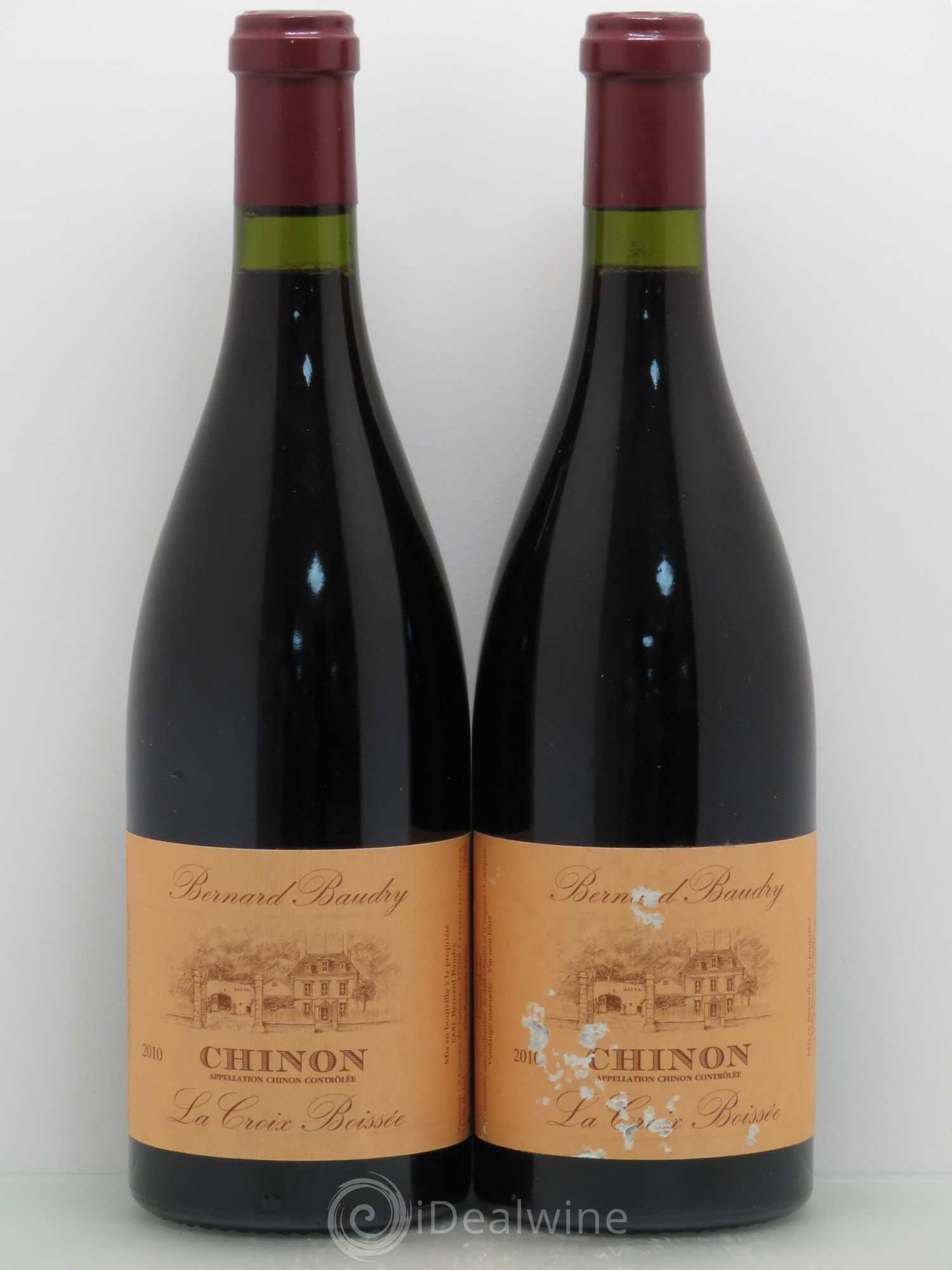 Chinon La Croix Boissée Bernard Baudry 2010 - Lot de 4 bouteilles - 1