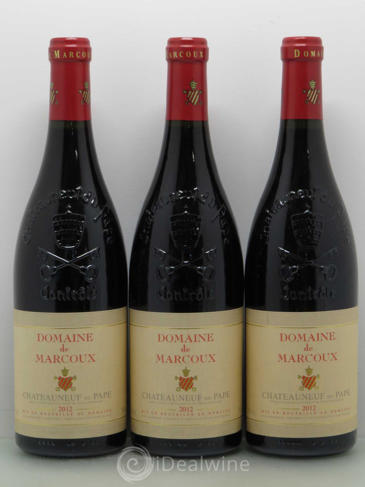 Châteauneuf-du-Pape Marcoux (Domaine de) 2012 - Lot de 6 bouteilles - 1