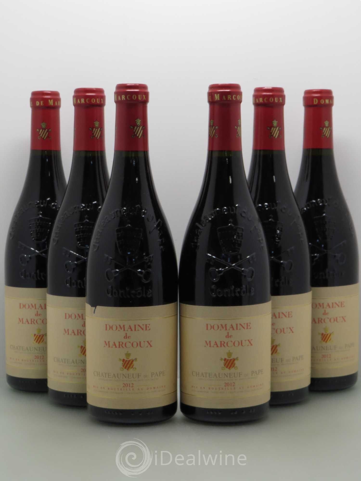 Châteauneuf-du-Pape Marcoux (Domaine de) 2012 - Lot de 6 bouteilles - 0