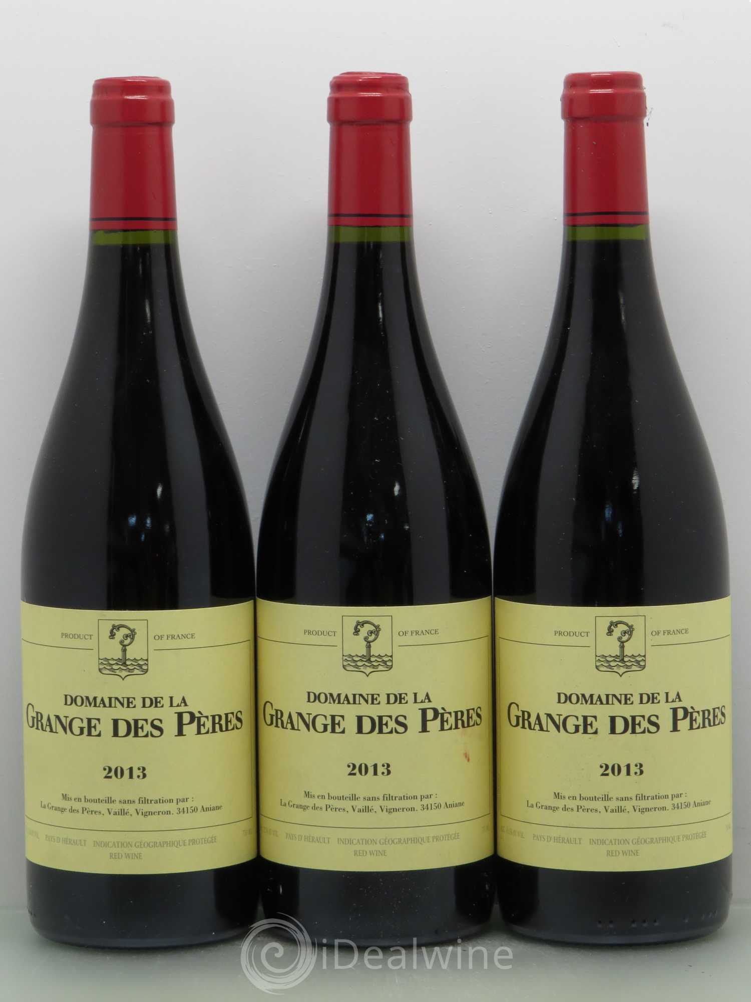 Pays d'Hérault Grange des Pères Laurent Vaillé 2013 - Lot de 3 bouteilles - 0