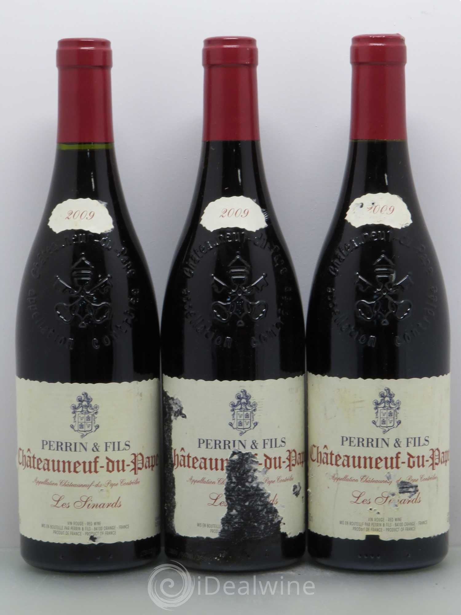 Châteauneuf-du-Pape Les Sinards 2009 - Lot de 3 bouteilles - 0