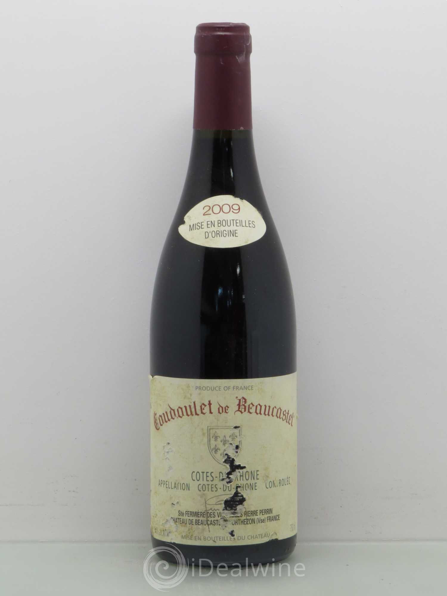Côtes-du-Rhône Coudoulet de Beaucastel Famille Perrin 2009 - Lot de 1 bouteille - 0