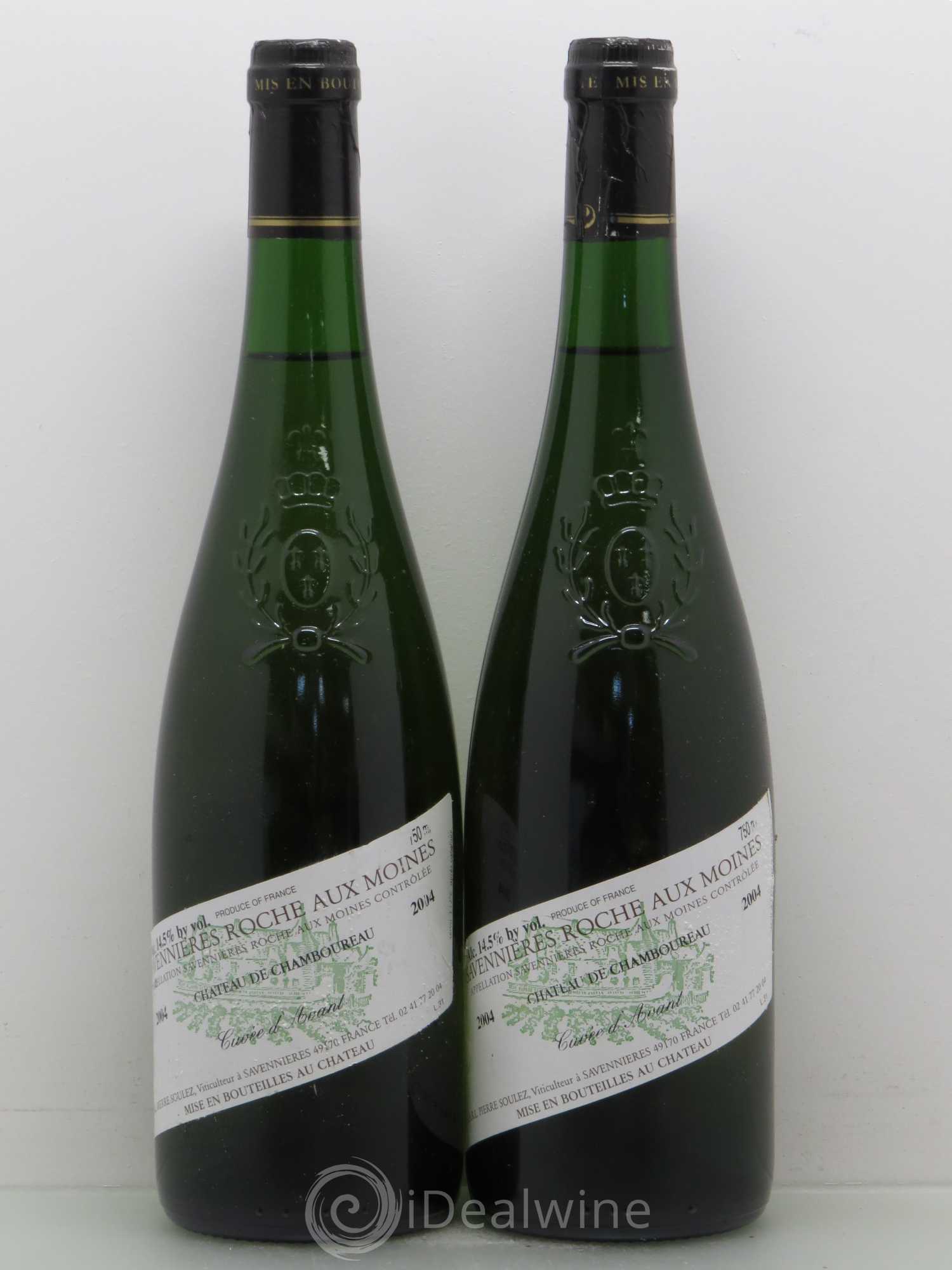 Savennières Roche aux Moines Cuvée d'avant Château de Chamboureau 2004 - Lot de 5 bouteilles - 2