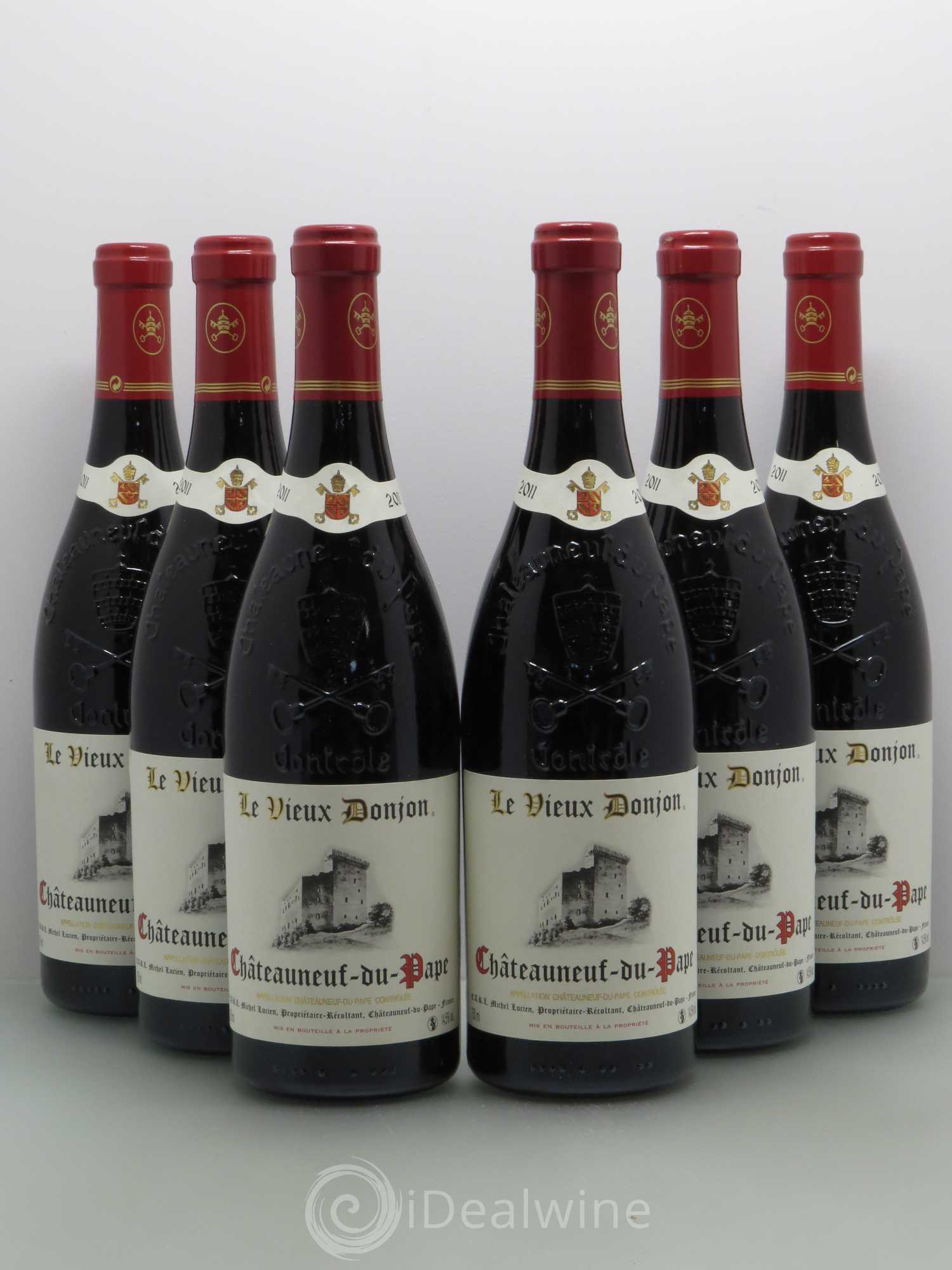 Châteauneuf-du-Pape Le Vieux Donjon Michel Lucien 2011 - Lot de 6 bouteilles - 0