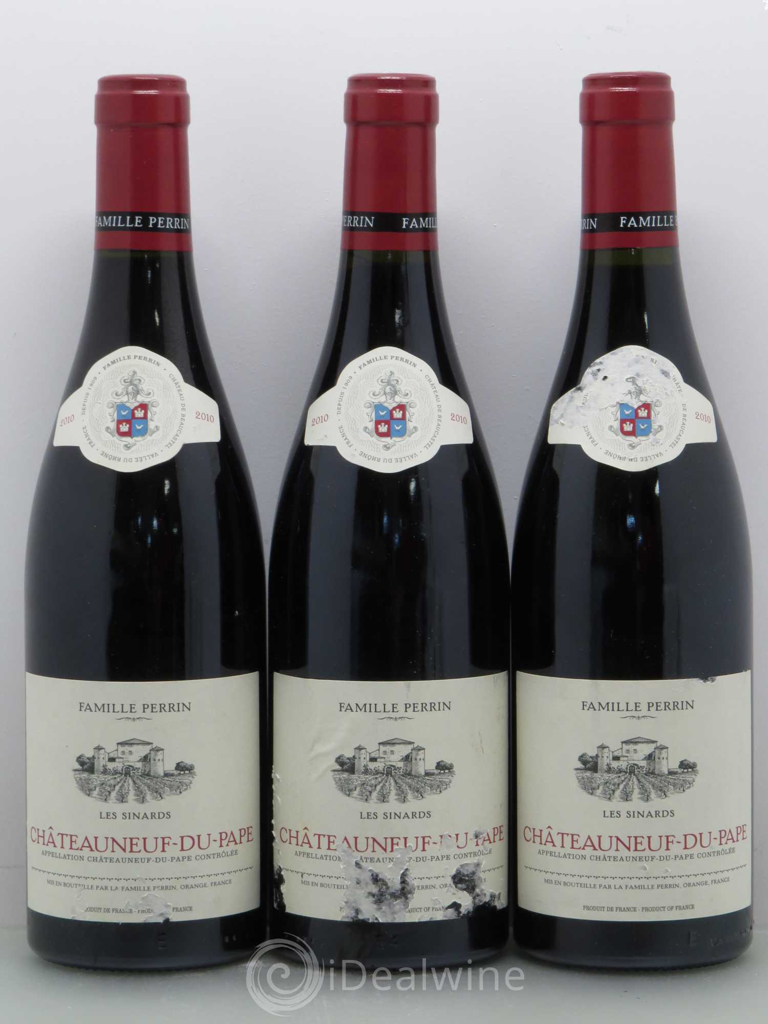 Châteauneuf-du-Pape Les Sinards Famille Perrin 2010 - Posten von 6 Flaschen - 2
