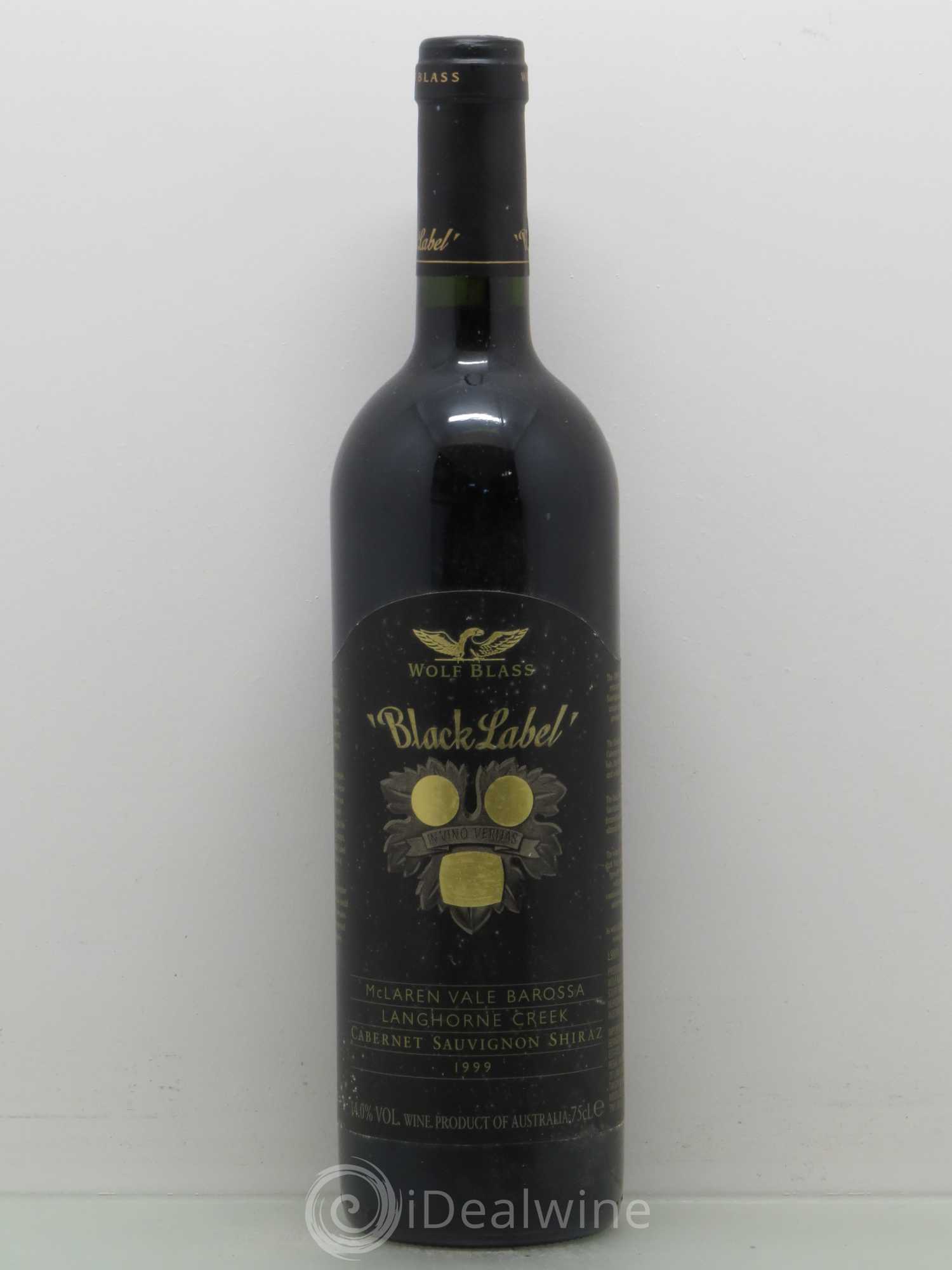 Australie Barossa Mc Laren Vale Wolf Blass Black Label 1999 - Posten von 1 Flasche - 0