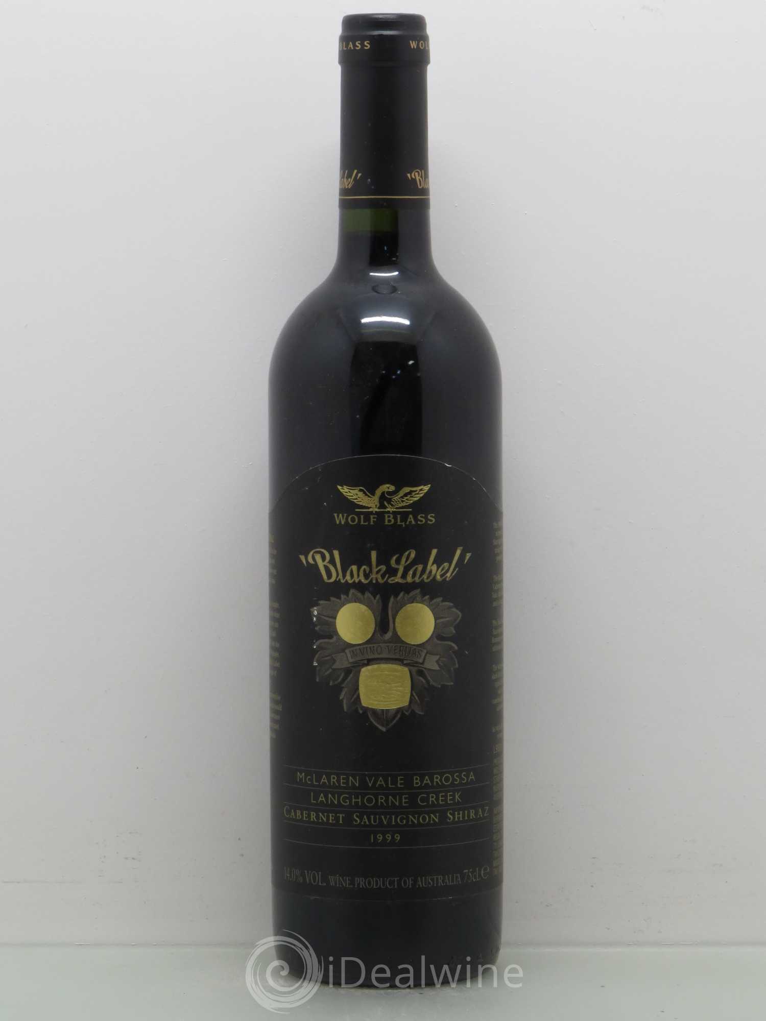 Australie Barossa Mc Laren Vale Wolf Blass Black Label 1999 - Posten von 1 Flasche - 0