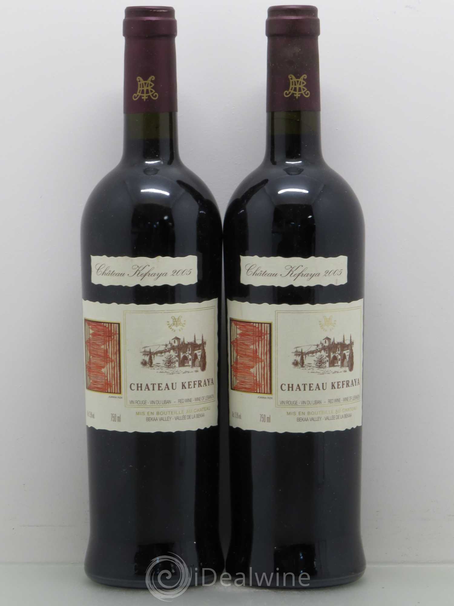 Vallée de la Békaa Château Kefraya Michel de Bustros 2005 - Lot de 2 bouteilles - 0