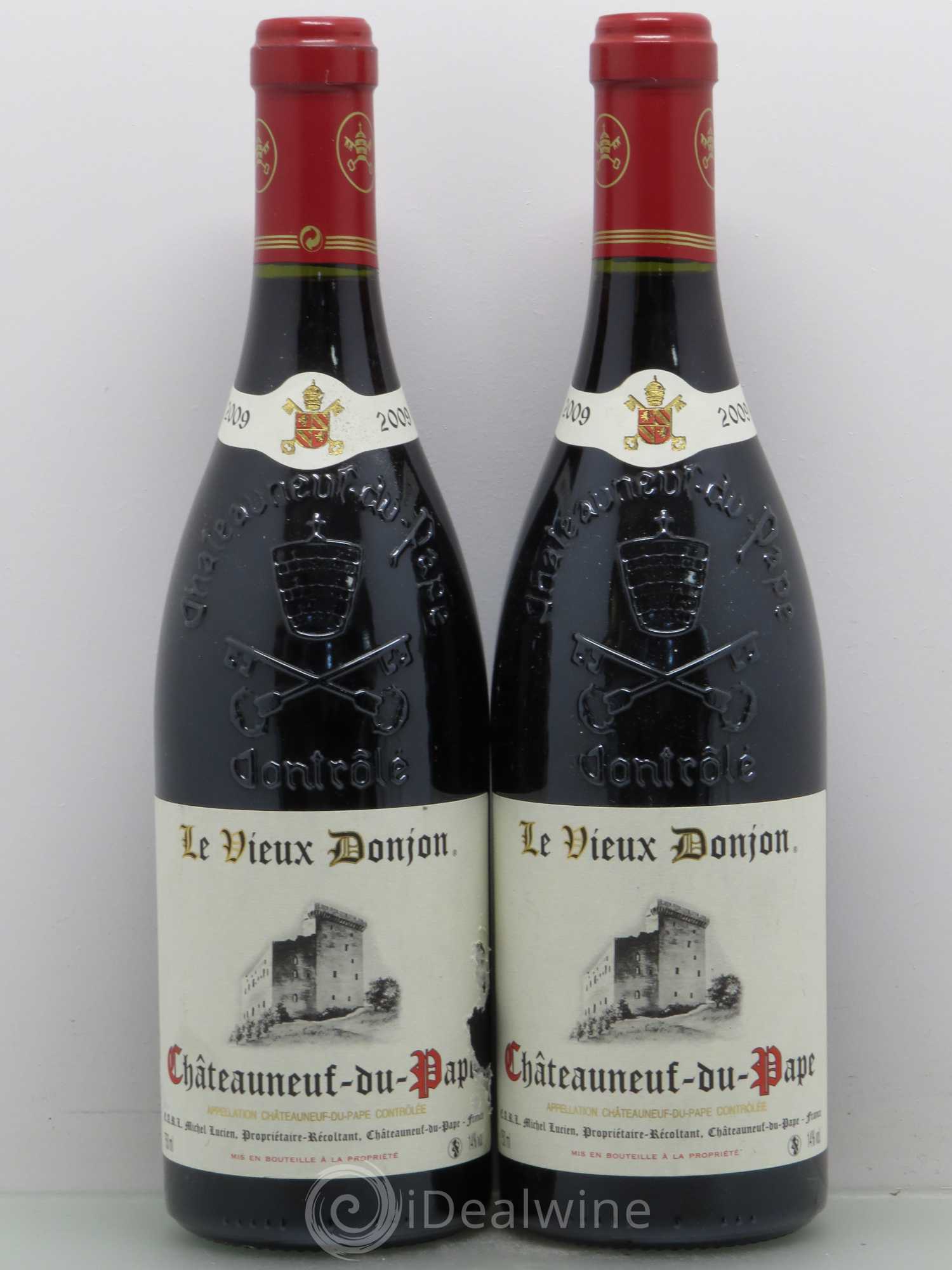 Châteauneuf-du-Pape Le Vieux Donjon Michel Lucien 2009 - Lot de 2 bouteilles - 0