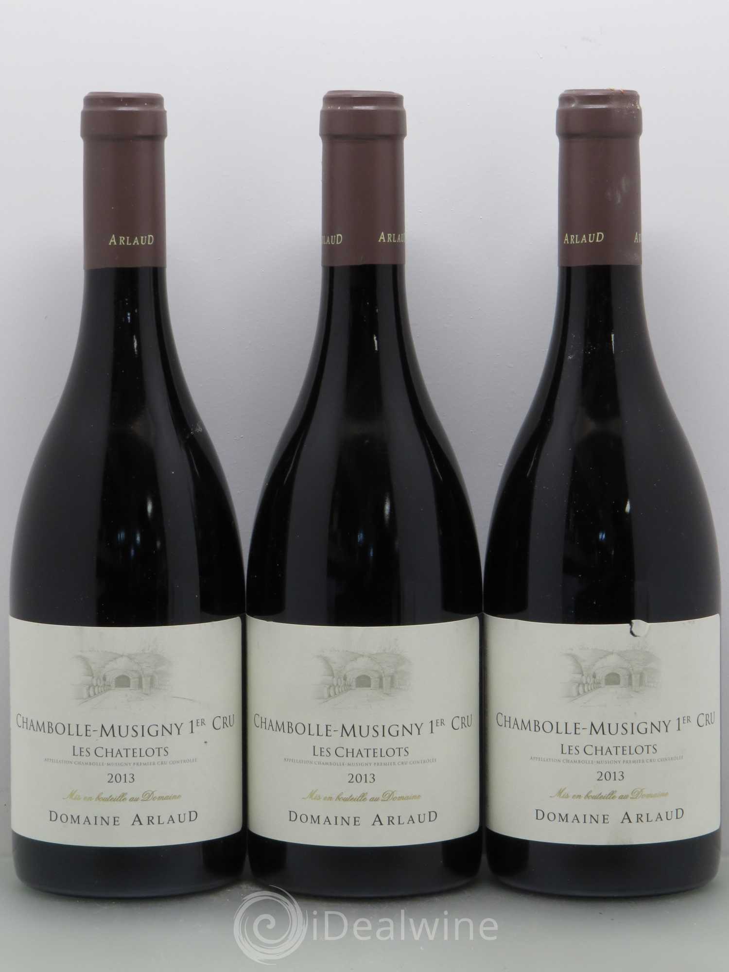 Chambolle-Musigny 1er Cru Les Chatelots - domaine Arlaud 2013 - Posten von 6 Flaschen - 2