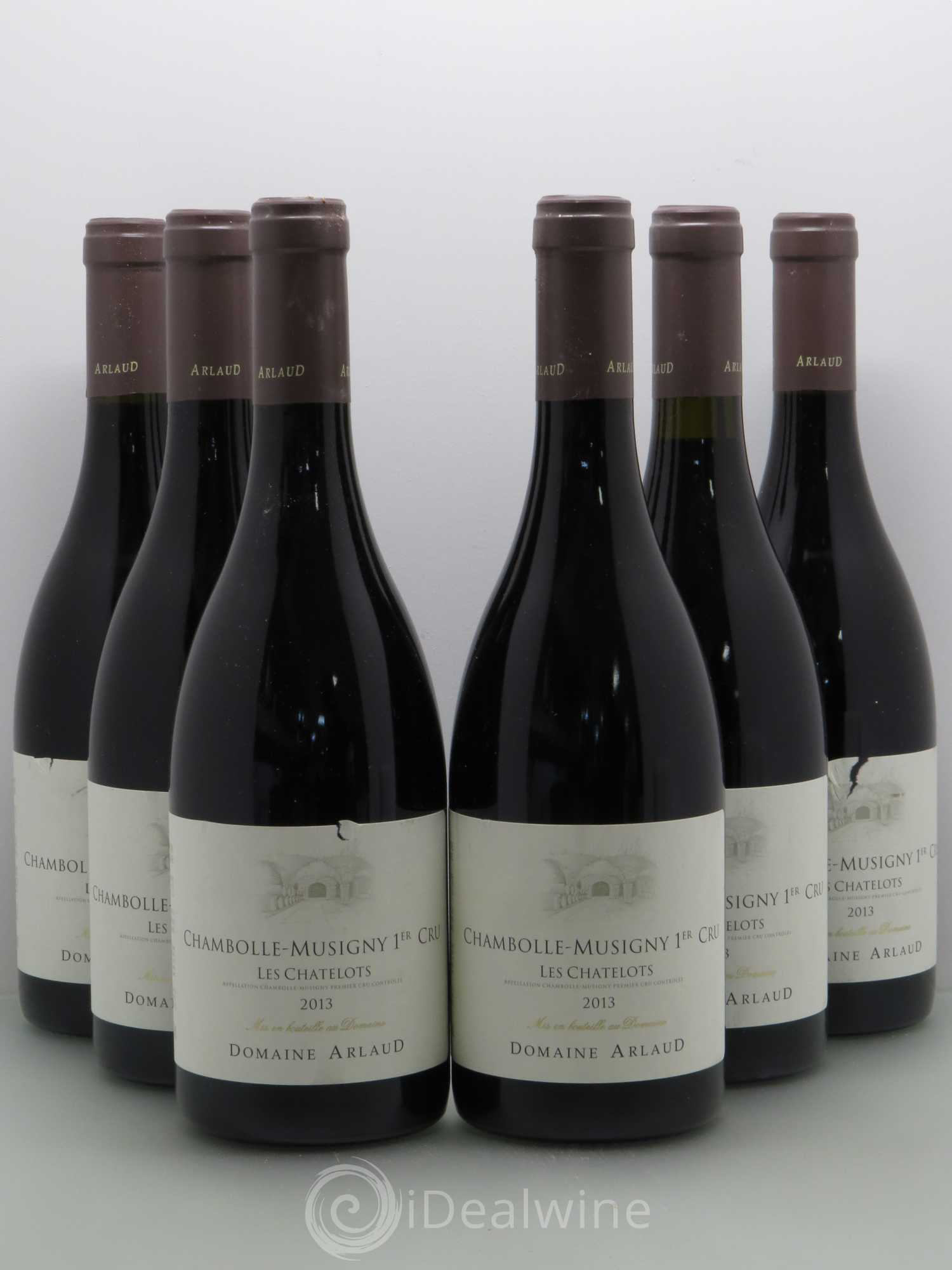 Chambolle-Musigny 1er Cru Les Chatelots - domaine Arlaud 2013 - Posten von 6 Flaschen - 0
