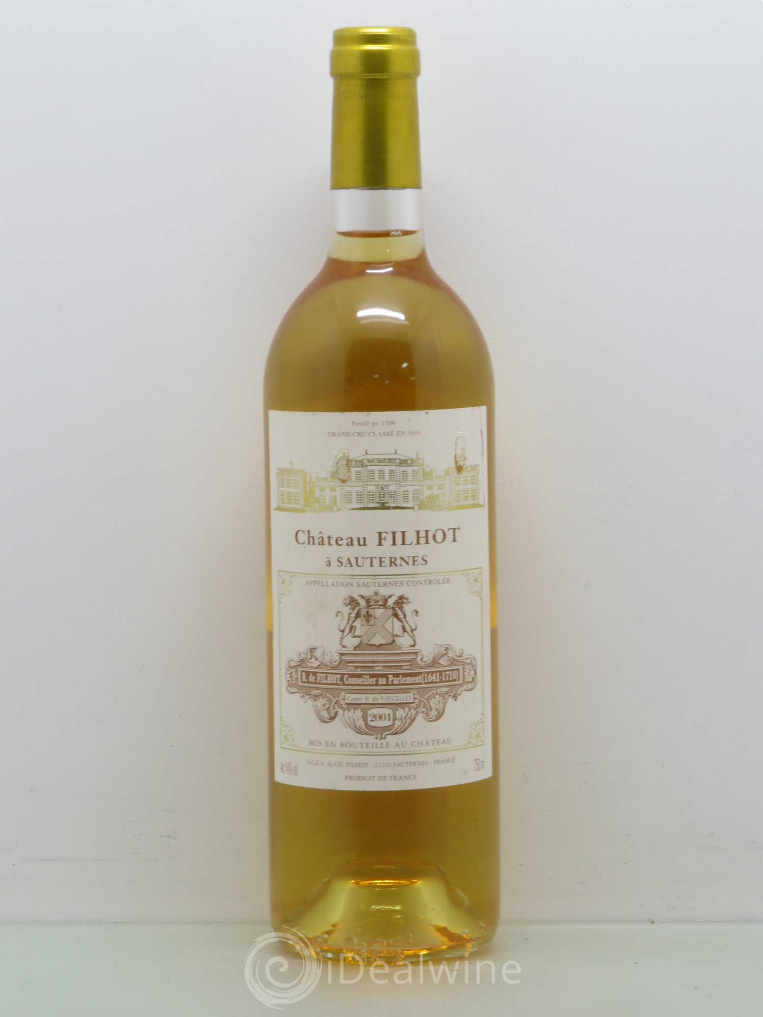 Château Filhot 2ème Grand Cru Classé 2001 - Lotto di 1 bottiglia - 0