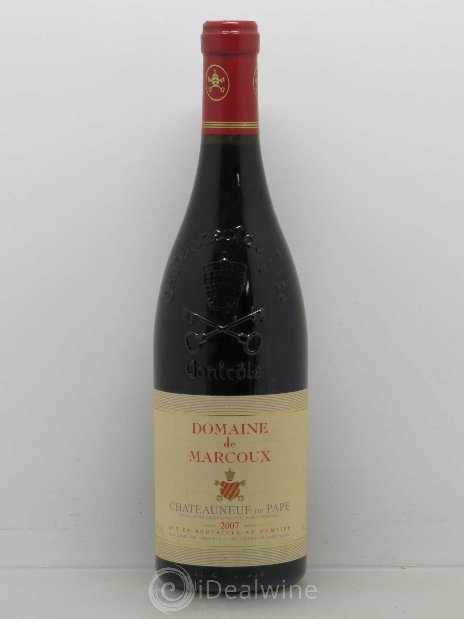 Châteauneuf-du-Pape Marcoux (Domaine de) 2007 - Lot de 1 bouteille - 0