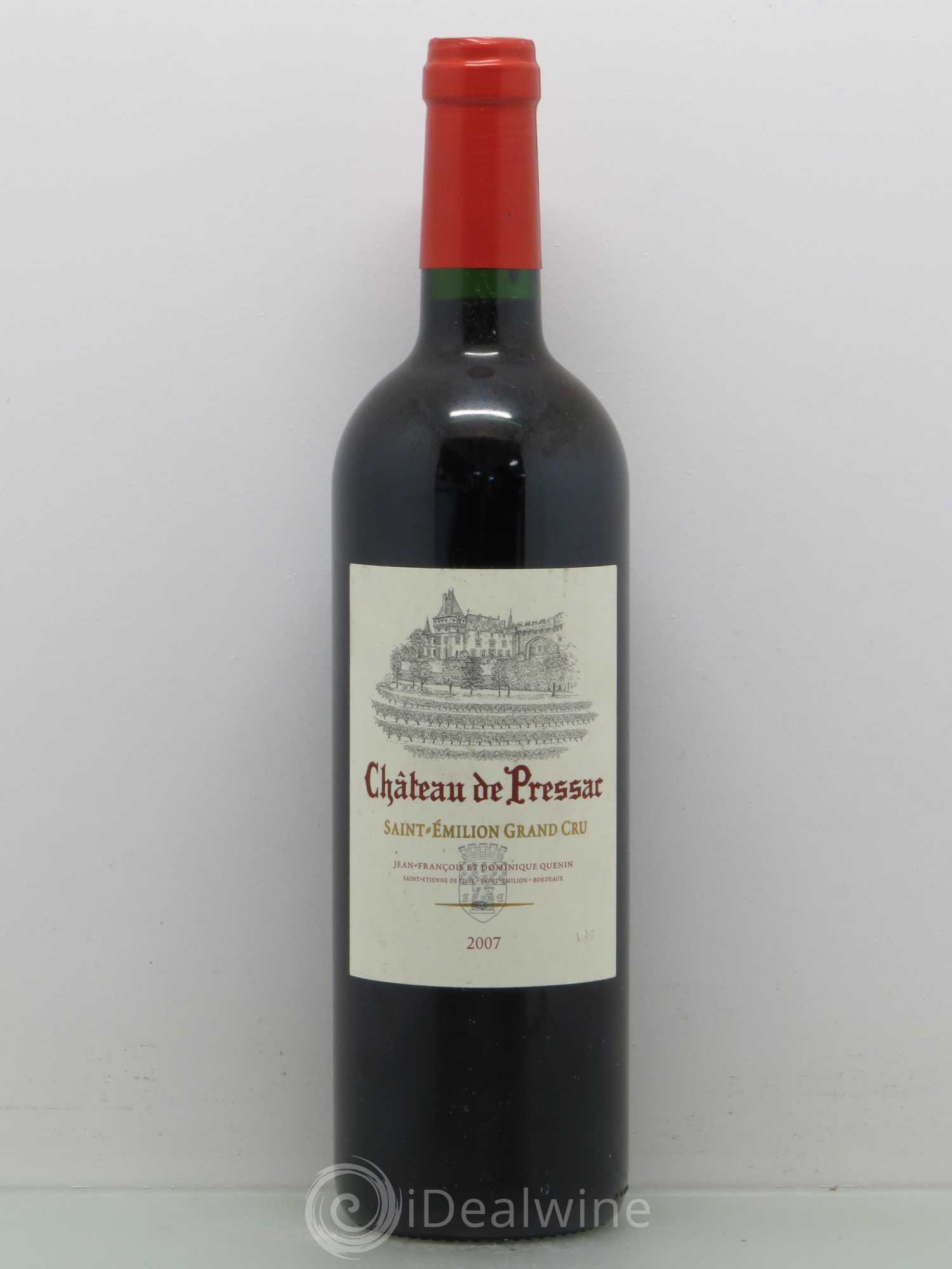 Château de Pressac Grand Cru Classé 2007 - Lot de 1 bouteille - 0