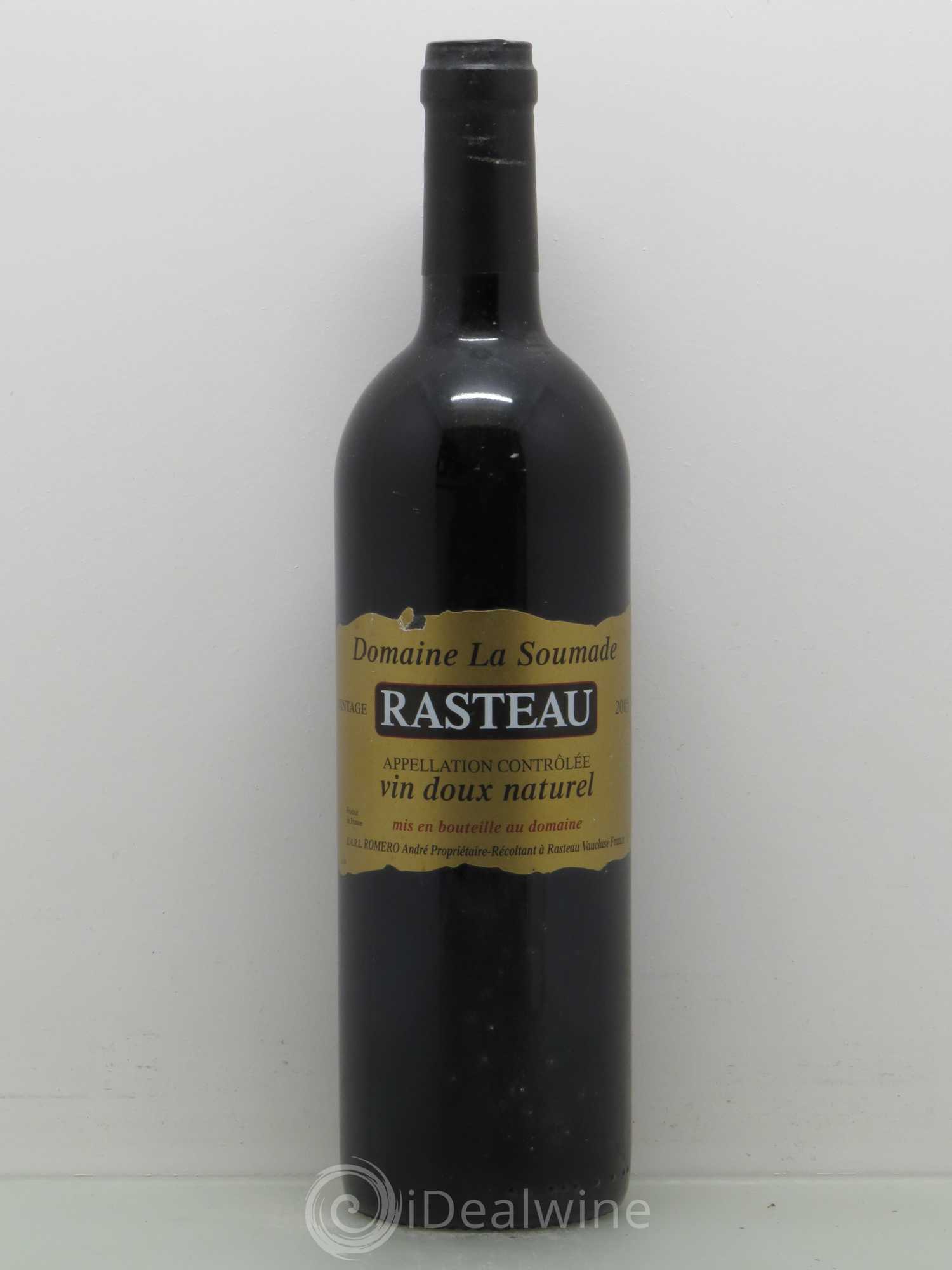 Rasteau Domaine de la Soumade 2005 - Lot de 1 bouteille - 0