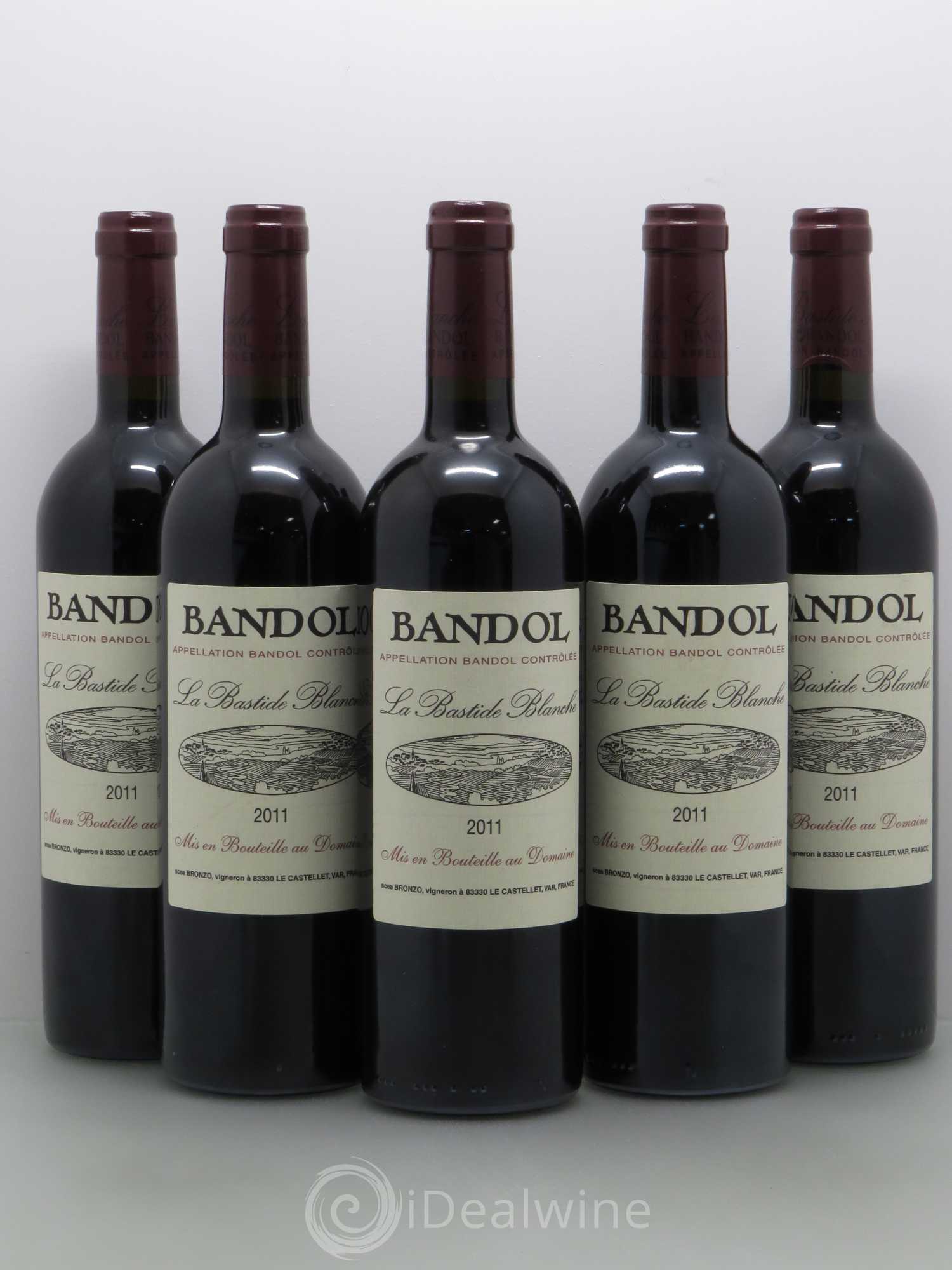 Bandol La Bastide Blanche Famille Bronzo 2011 - Lot de 5 bouteilles - 0