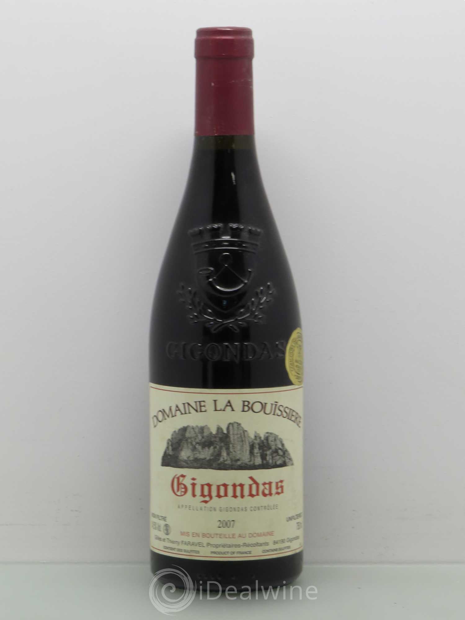 Gigondas Domaine de Bouissière Faravelle 2007 - Posten von 1 Flasche - 0