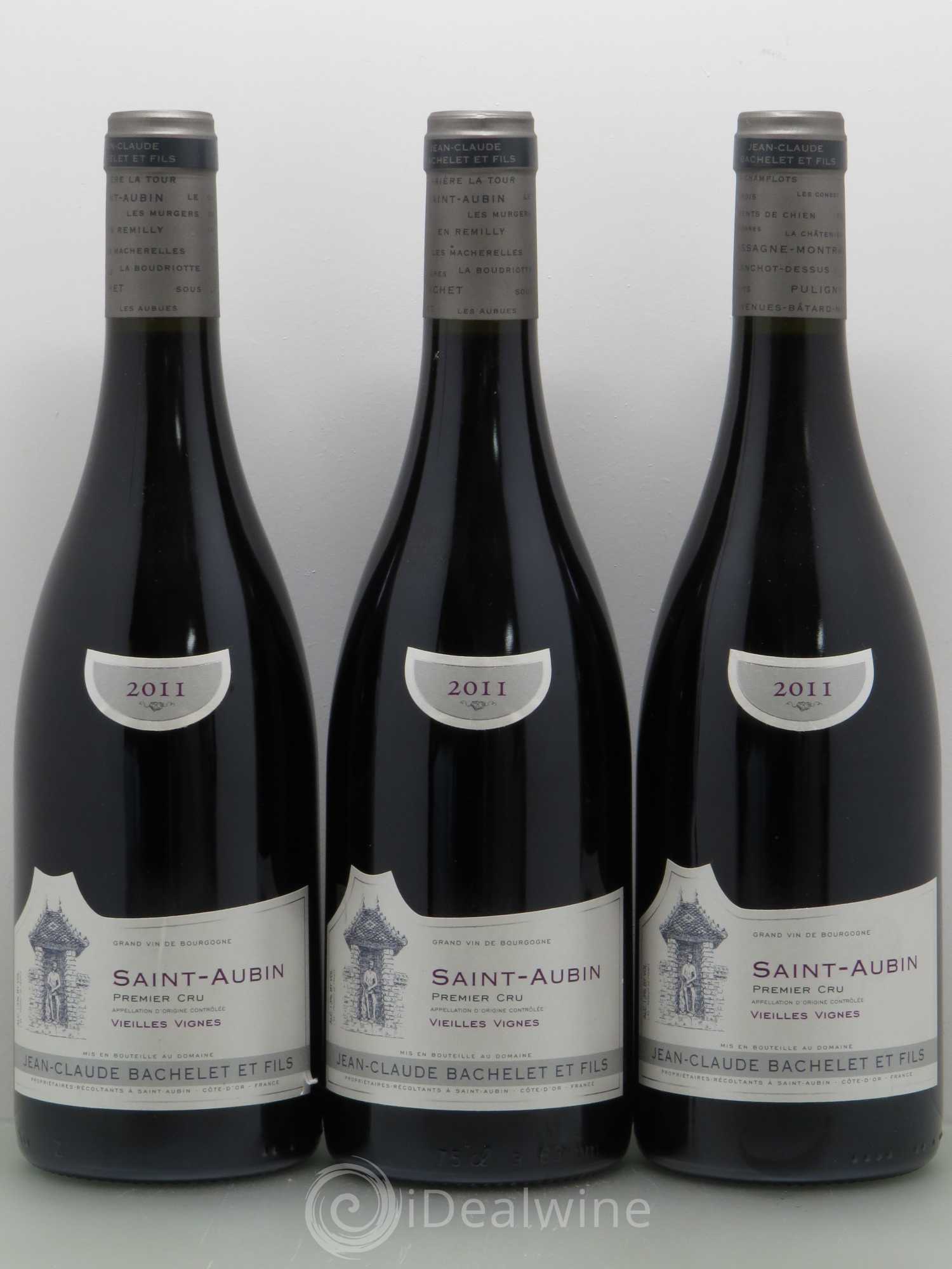 Saint-Aubin 1er Cru Vieilles Vignes - Jeanc Claude Bachelet 2011 - Posten von 3 Flaschen - 0