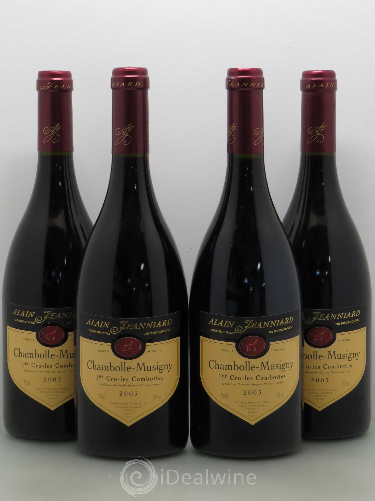 Chambolle-Musigny 1er Cru Les Combottes Jagnniard 2005 - Posten von 4 Flaschen - 0
