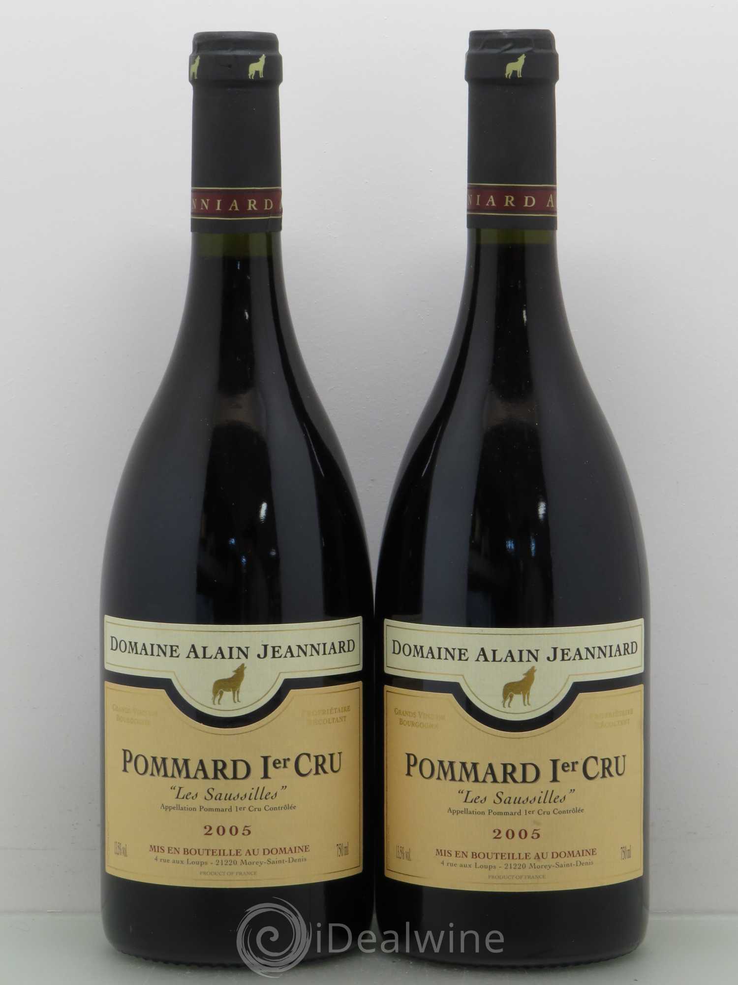 Pommard 1er Cru Les Sausilles Jagnniard 2005 - Posten von 2 Flaschen - 0