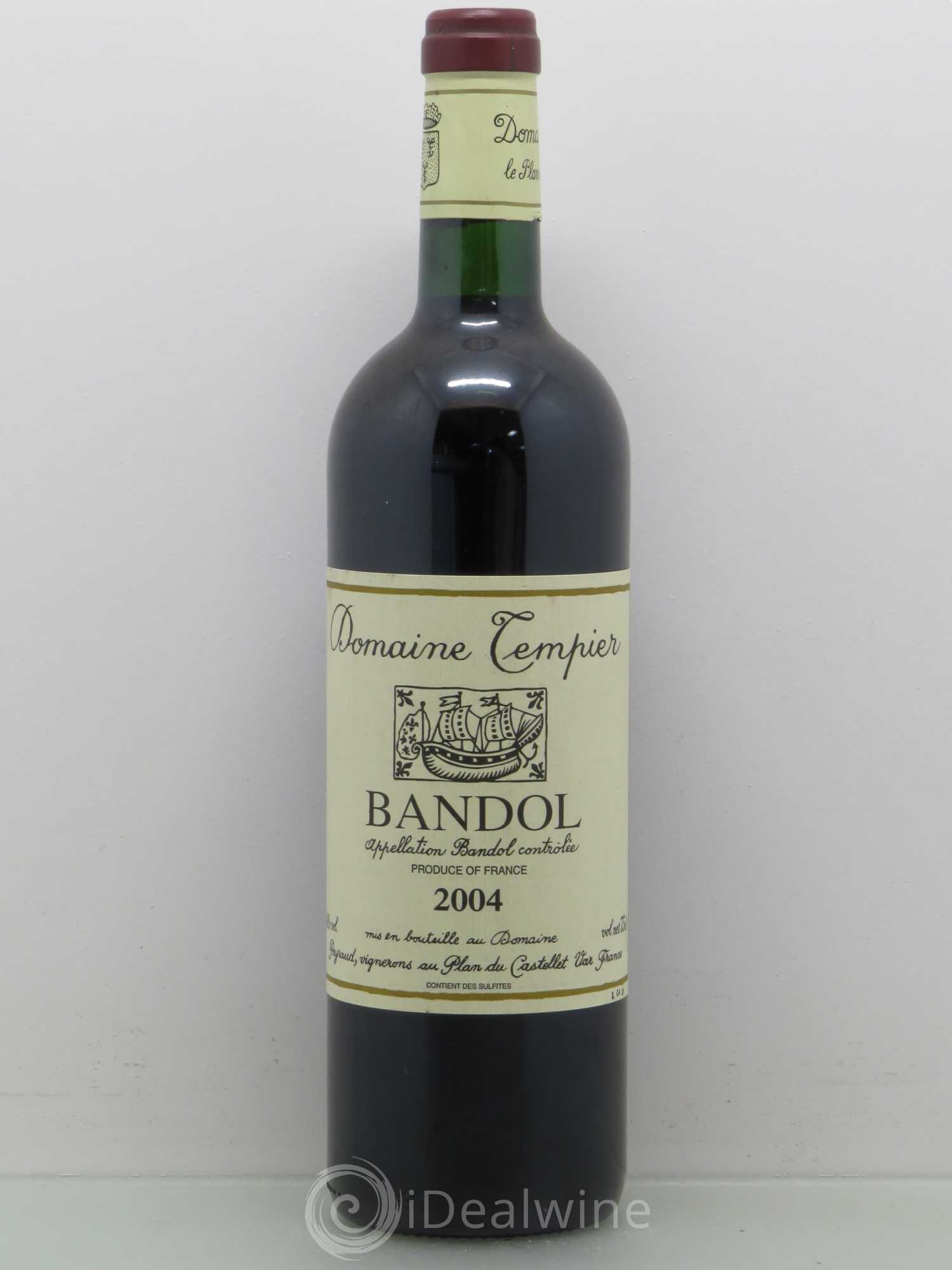 Bandol Domaine Tempier Famille Peyraud 2004 - Lot de 1 bouteille - 0