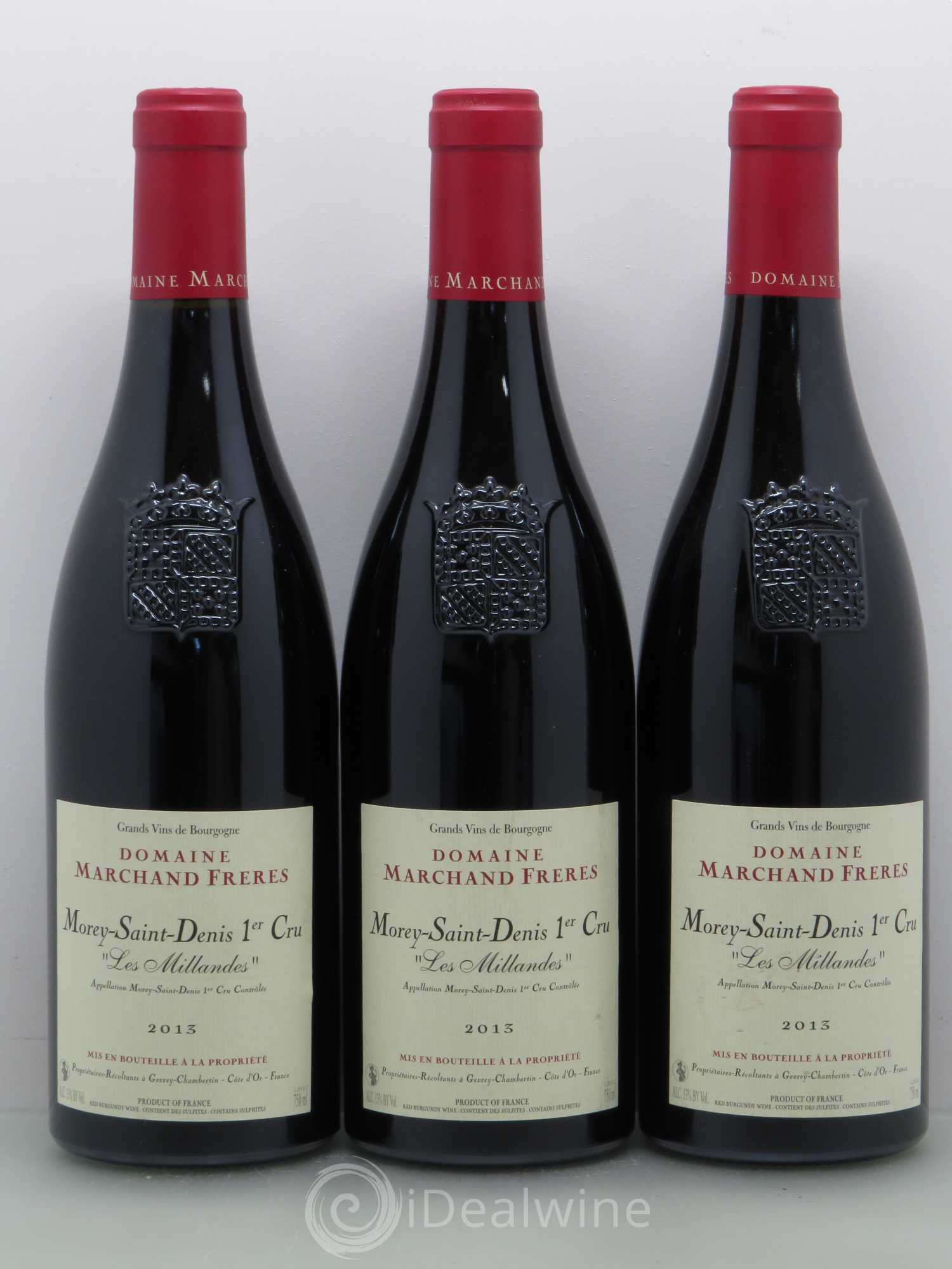 Morey Saint-Denis 1er Cru Les Millandes - Marchand 2013 - Lot of 6 bottles - 2