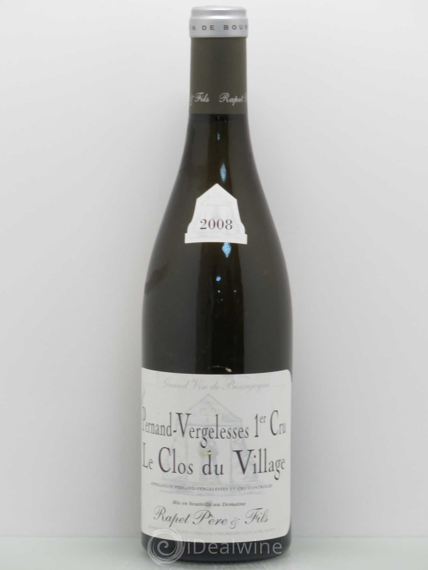 Pernand-Vergelesses 1er Cru Le Clos du Village - Domaine Rapet 2008 - Posten von 1 Flasche - 0