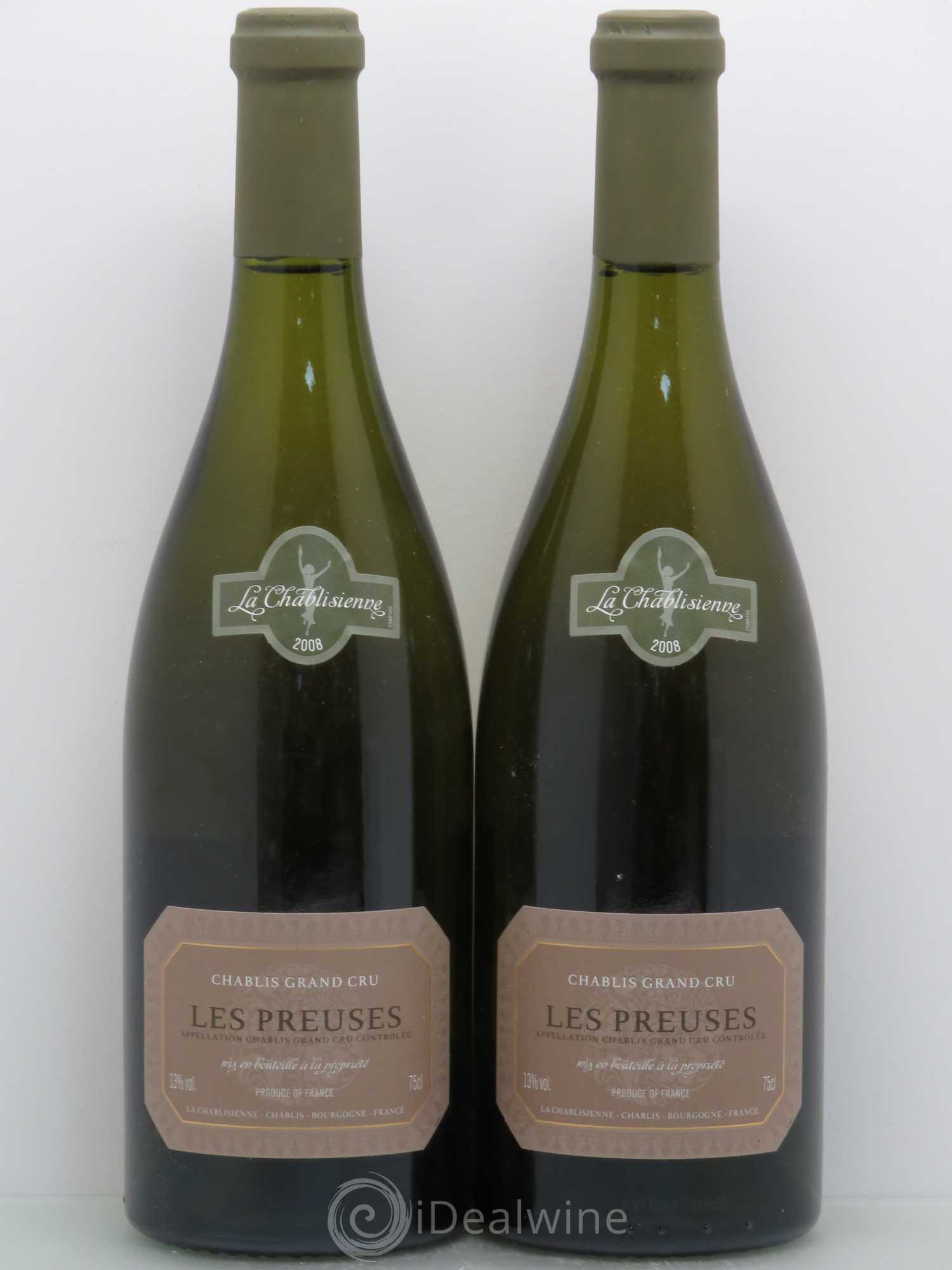 Chablis Grand Cru Les Preuses - La Chablisienne 2008 - Posten von 2 Flaschen - 0
