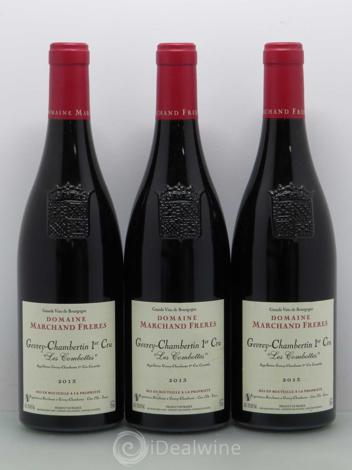 Gevrey-Chambertin 1er Cru Les Combottes - Marchand 2013 - Lot de 6 bouteilles - 2