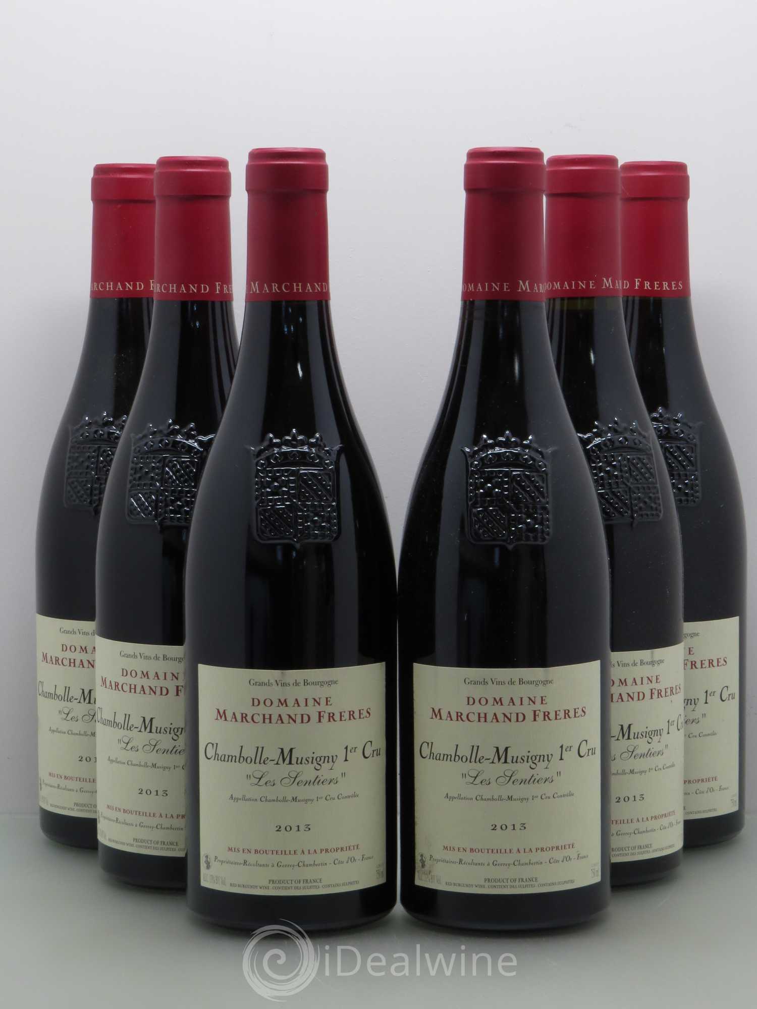 Chambolle-Musigny 1er Cru Les Sentiers - Marchand 2013 - Posten von 6 Flaschen - 0