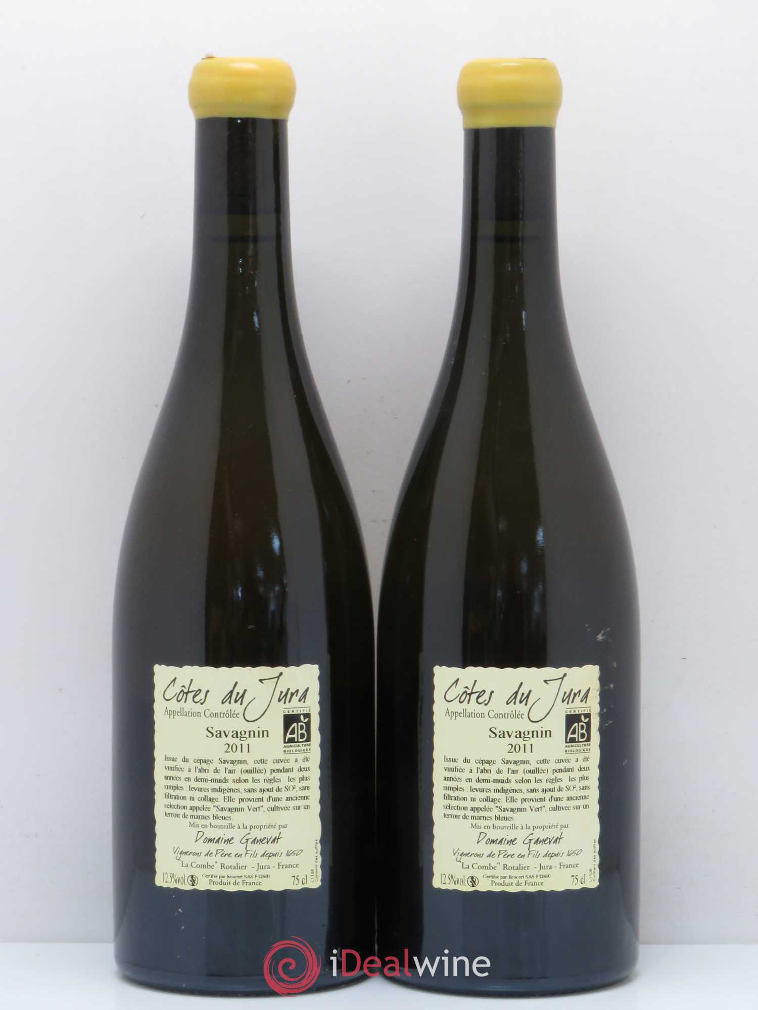 Côtes du Jura Les Chalasses Marnes Bleues Jean-François Ganevat (Domaine) 2011 - Lot de 2 bouteilles - 1