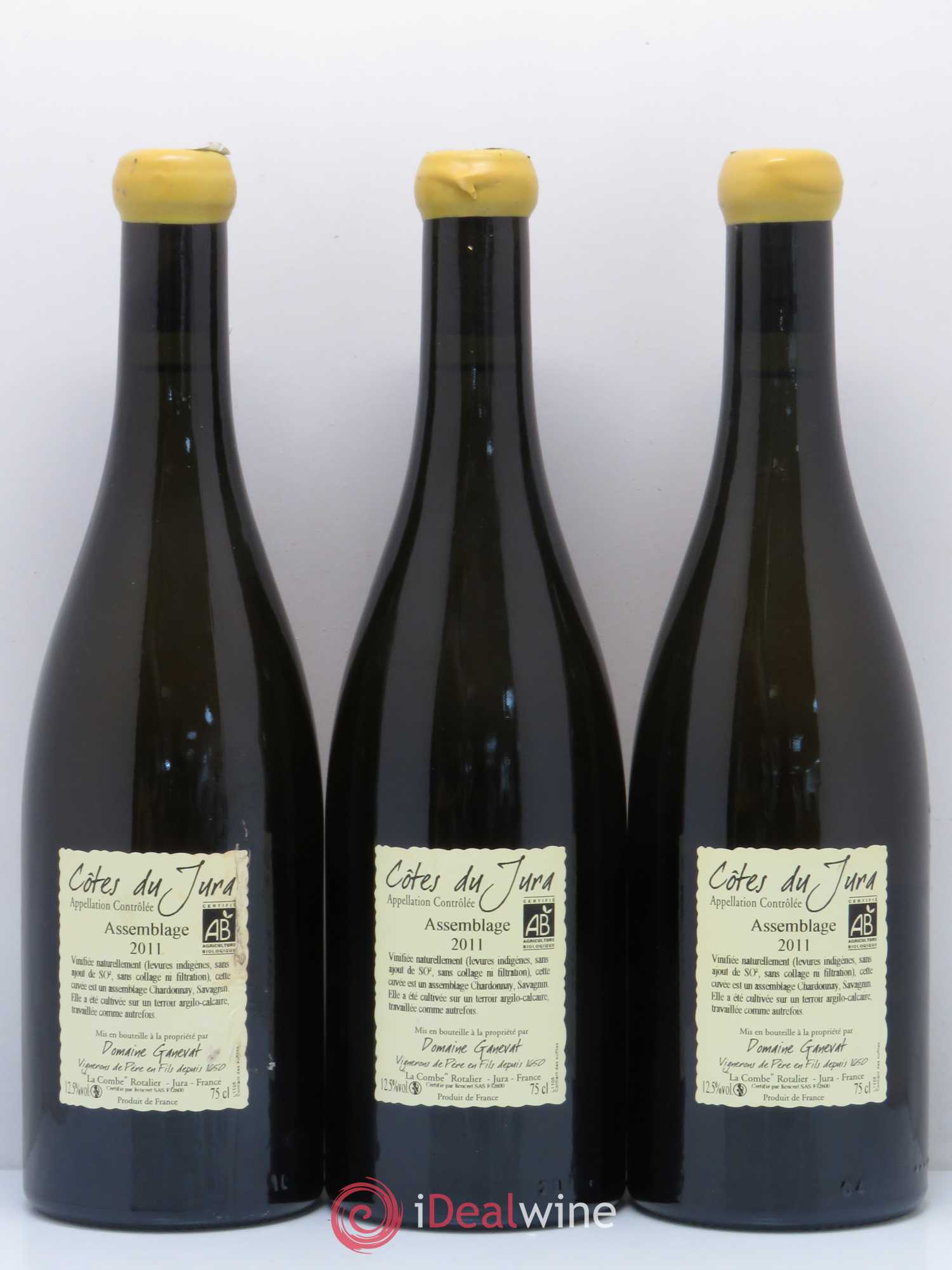 Côtes du Jura Cuvée Orégane Jean-François Ganevat (Domaine) 2011 - Lot de 3 bouteilles - 1