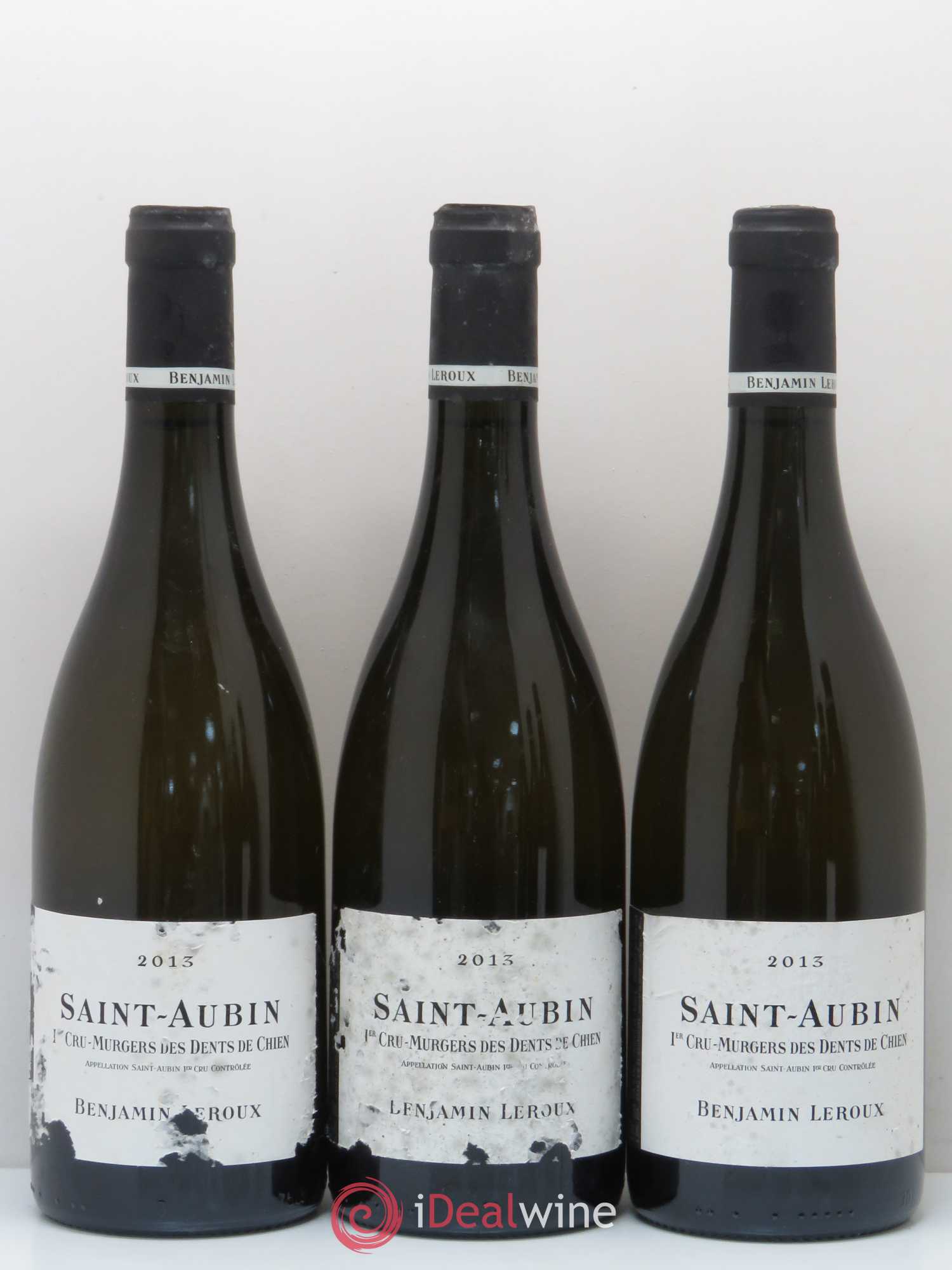 Saint-Aubin 1er Cru Murgers des Dents de Chien Domaine Benjamin Leroux 2013 - Posten von 6 Flaschen - 1