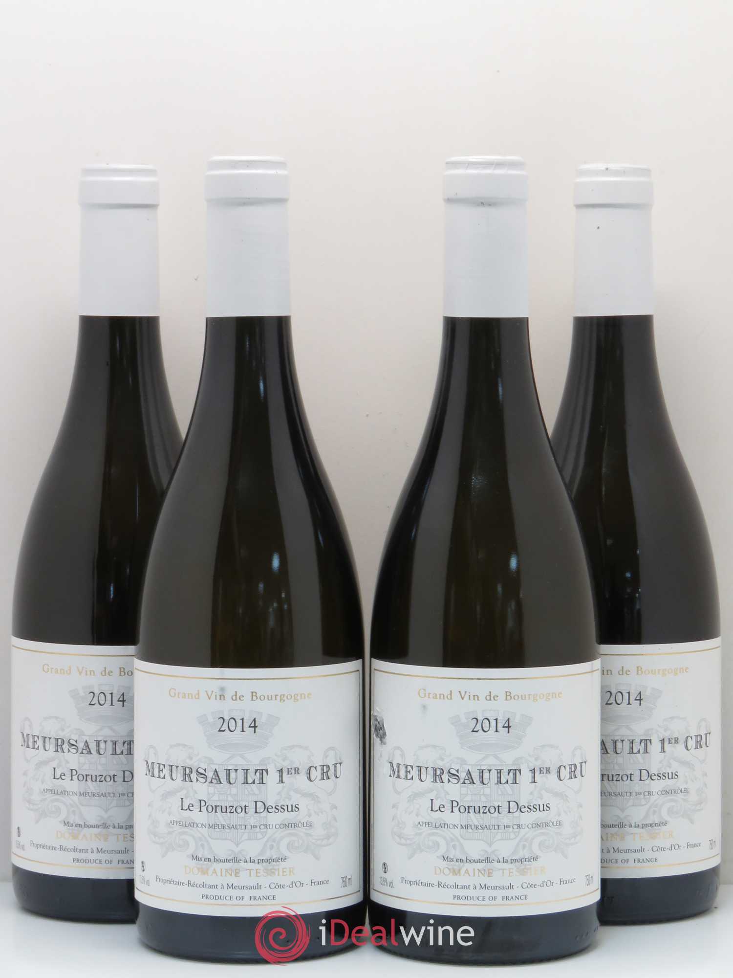 Meursault 1er Cru Le Poruzot Dessus Domaine Tessier 2014 - Posten von 4 Flaschen - 0