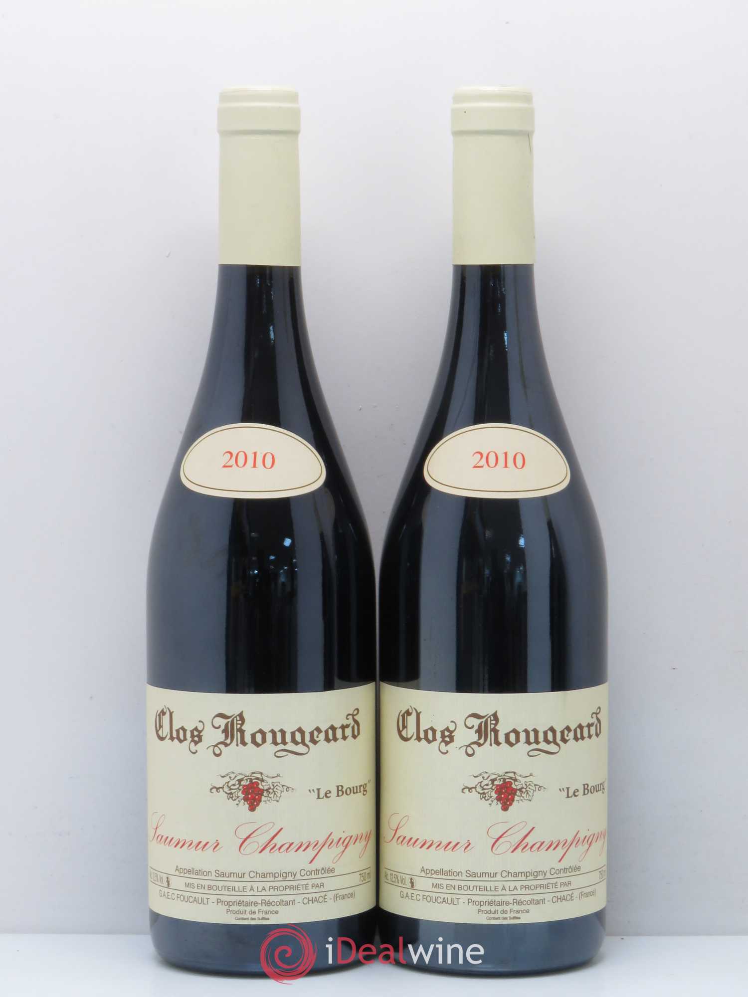 Saumur-Champigny Le Bourg Clos Rougeard 2010 - Lot de 2 bouteilles - 0