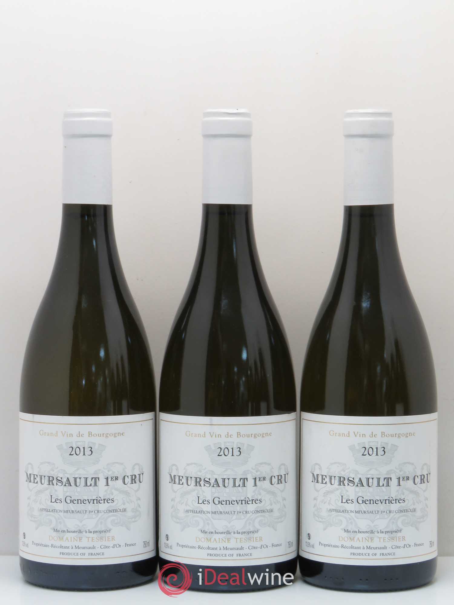 Meursault 1er Cru Les Genevrieres Domaine Tessier 2013 - Posten von 6 Flaschen - 1