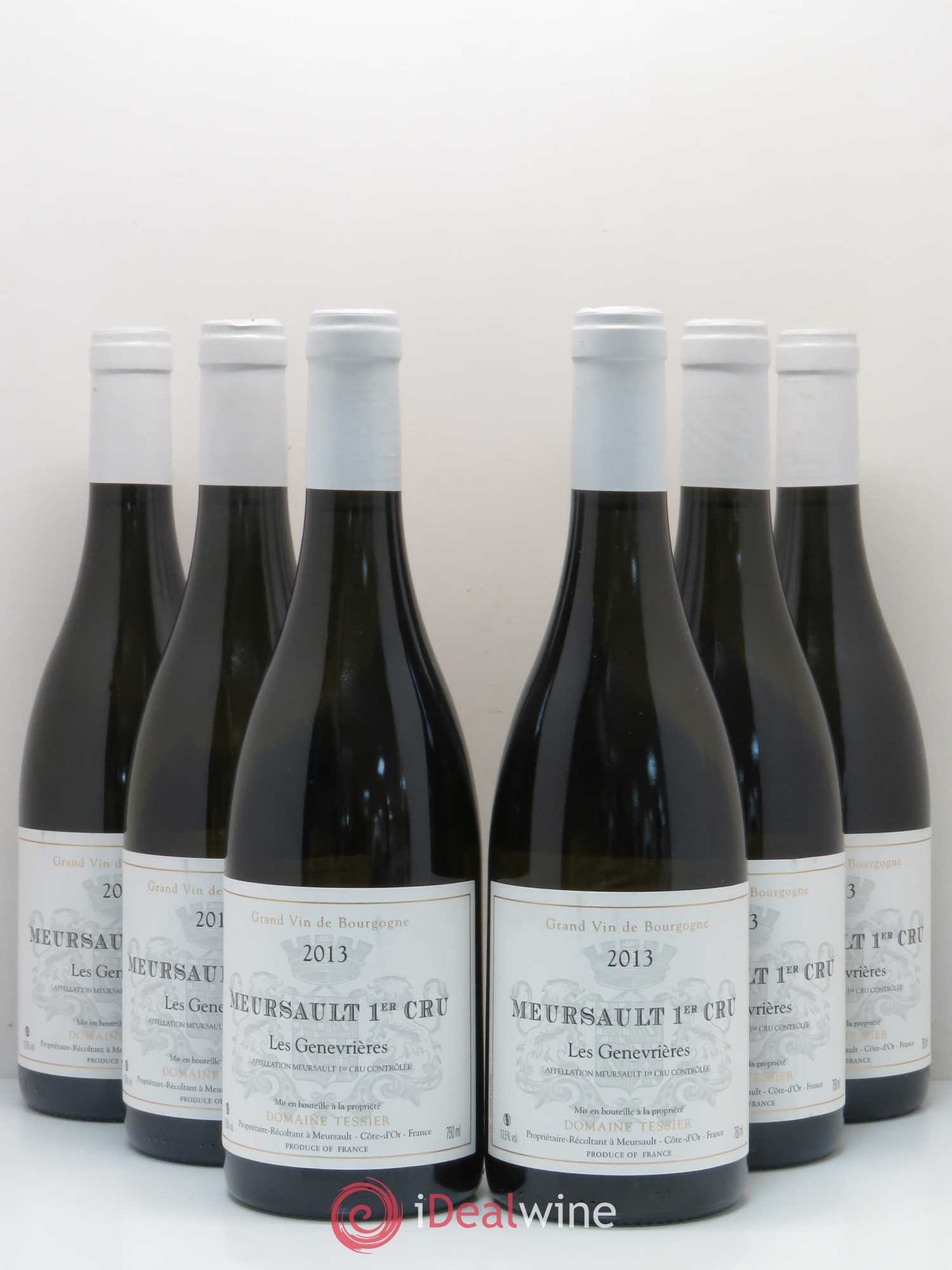 Meursault 1er Cru Les Genevrieres Domaine Tessier 2013 - Posten von 6 Flaschen - 0