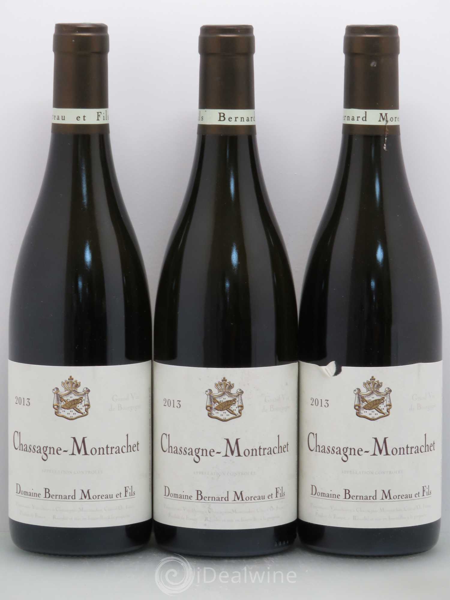 Chassagne-Montrachet Domaine Bernard Moreau 2013 - Lot de 3 bouteilles - 0
