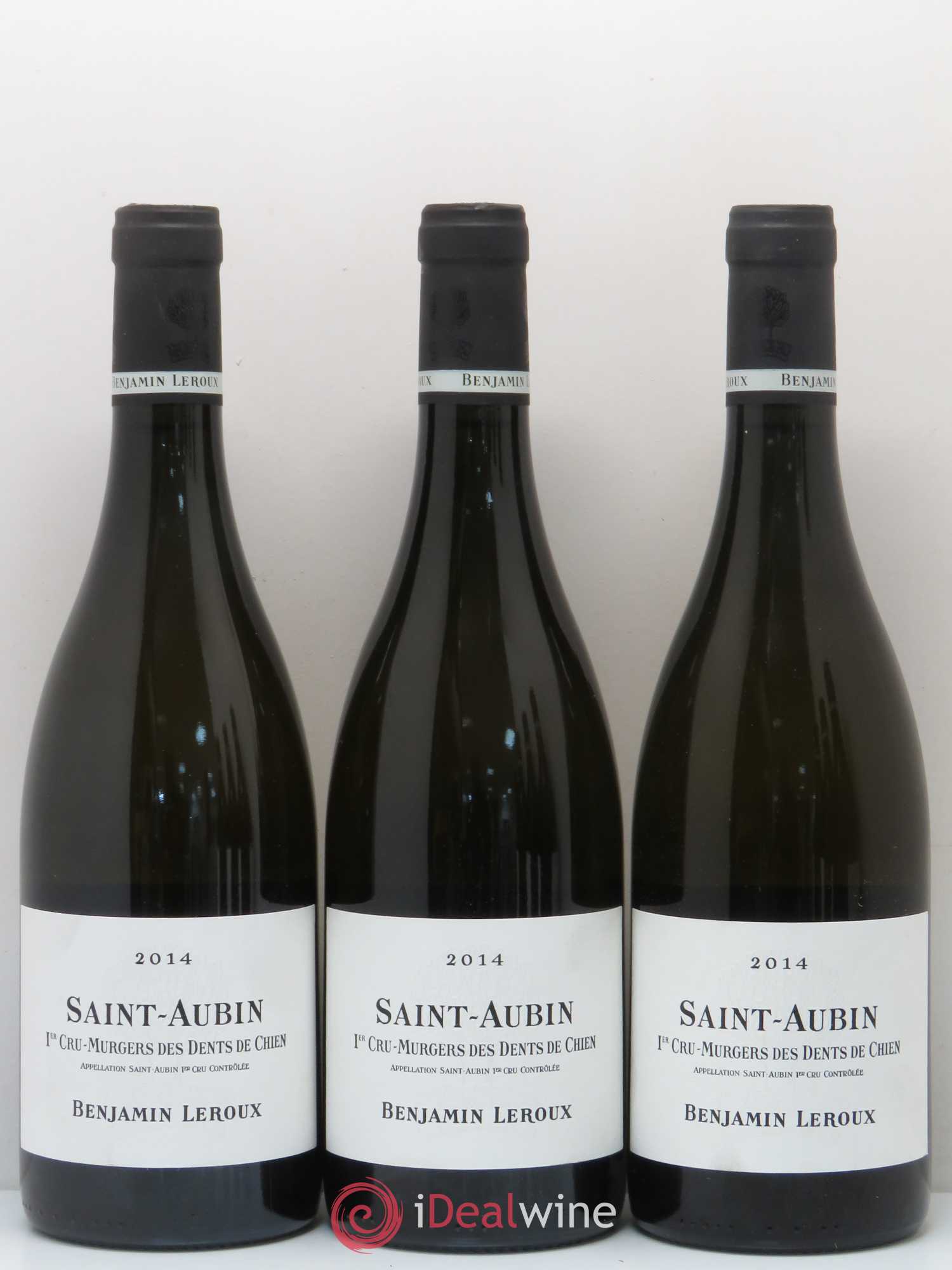 Saint-Aubin 1er Cru Murgers des Dents de Chien Domaine Benjamin Leroux 2014 - Posten von 6 Flaschen - 1