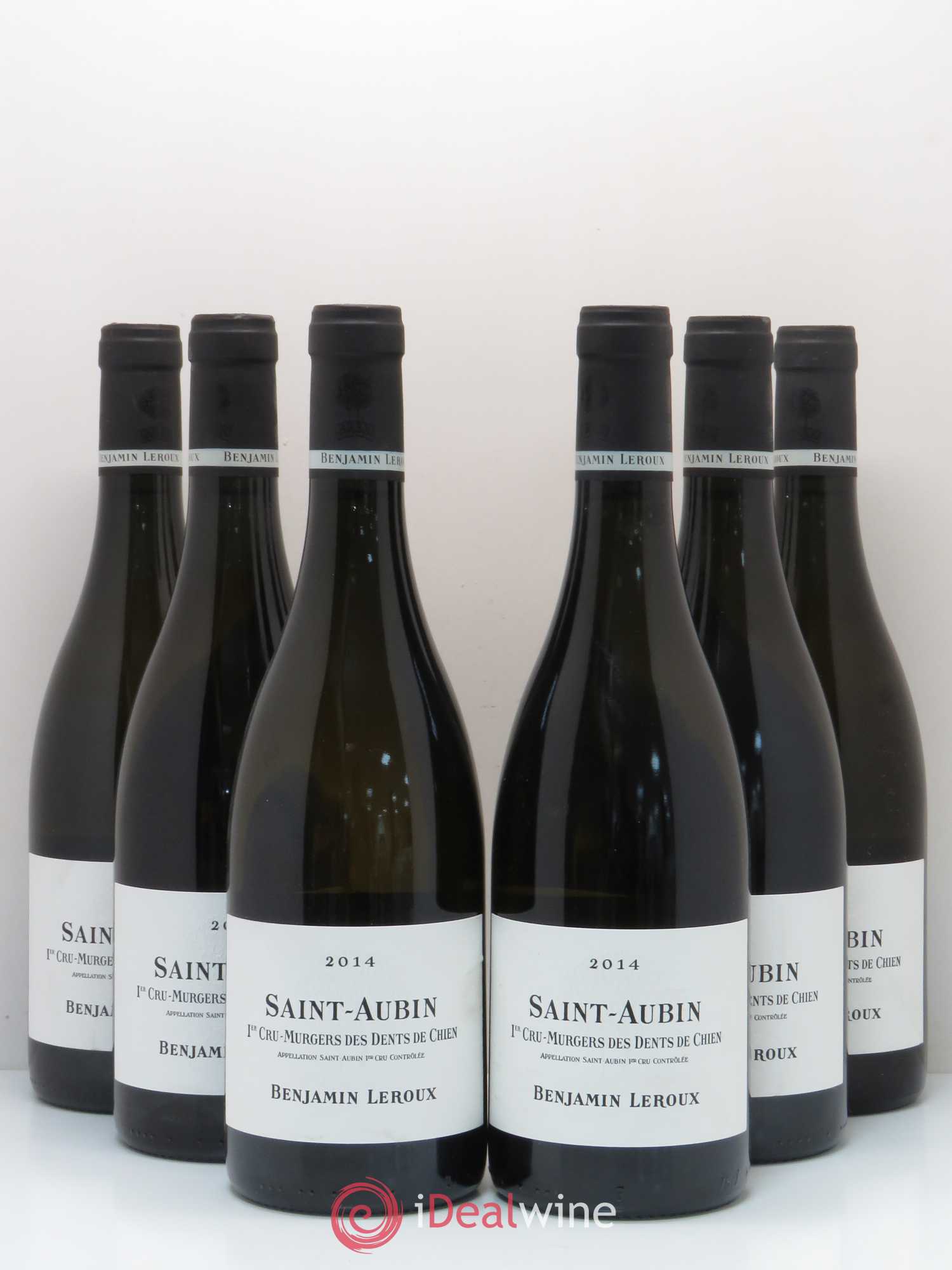 Saint-Aubin 1er Cru Murgers des Dents de Chien Domaine Benjamin Leroux 2014 - Posten von 6 Flaschen - 0