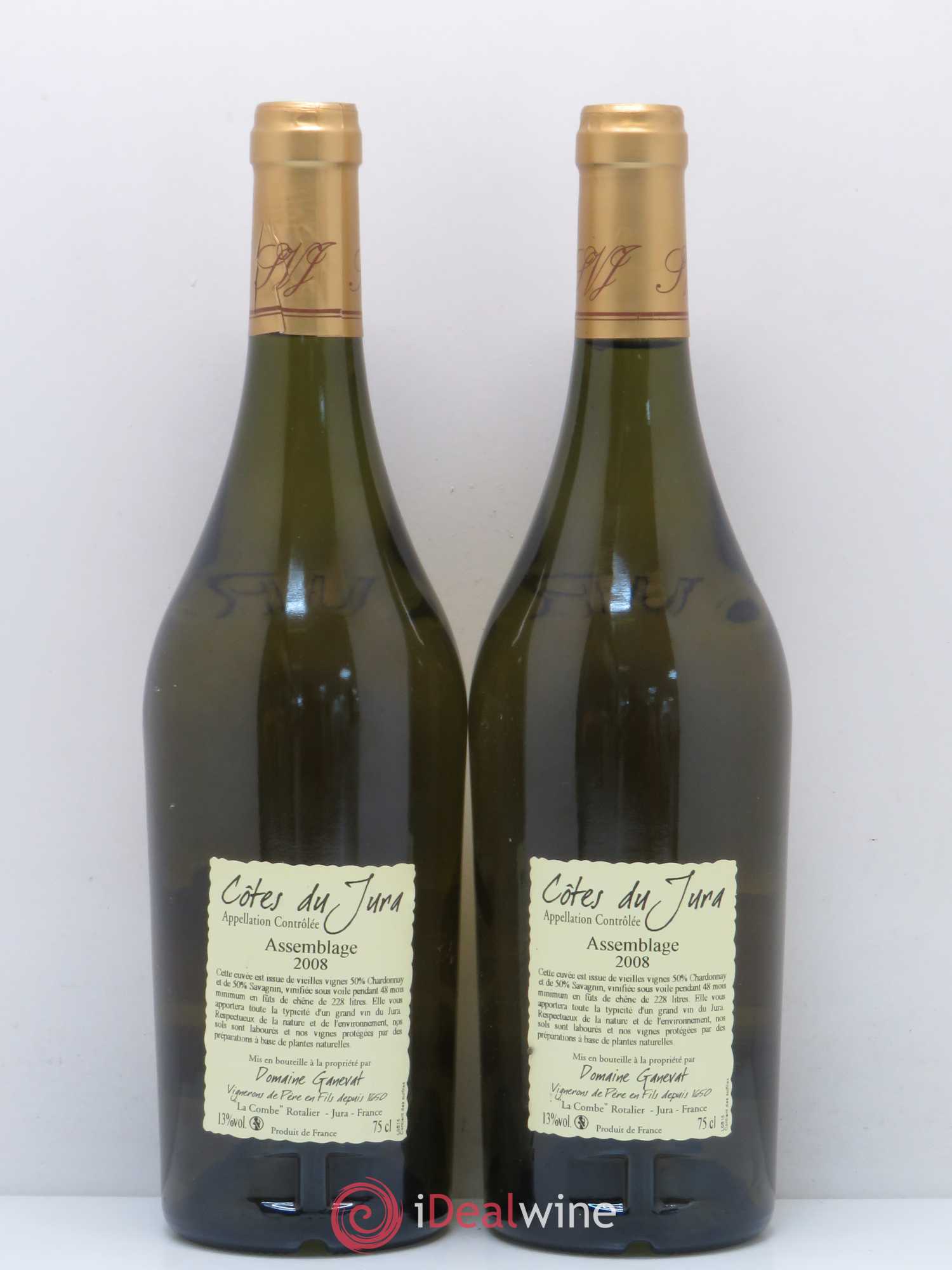 Côtes du Jura Cuvée de Garde Jean-François Ganevat (Domaine) 2008 - Lot de 2 bouteilles - 1