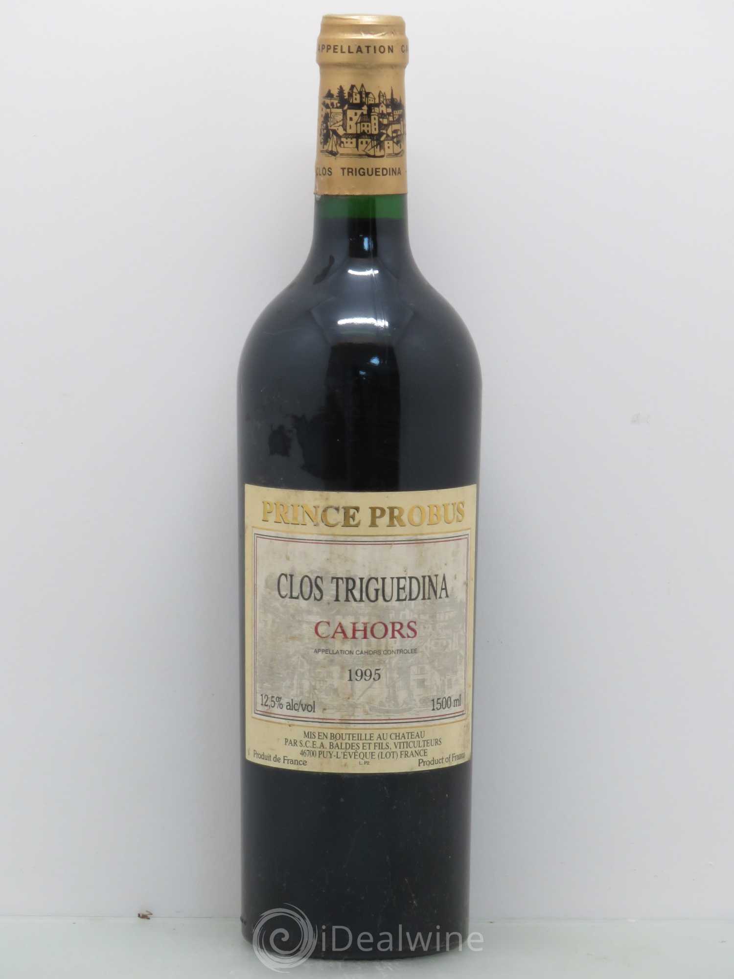 Cahors Clos Triguedina Probus Jean-Luc Baldès 1995 - Lot de 1 bouteille - 0