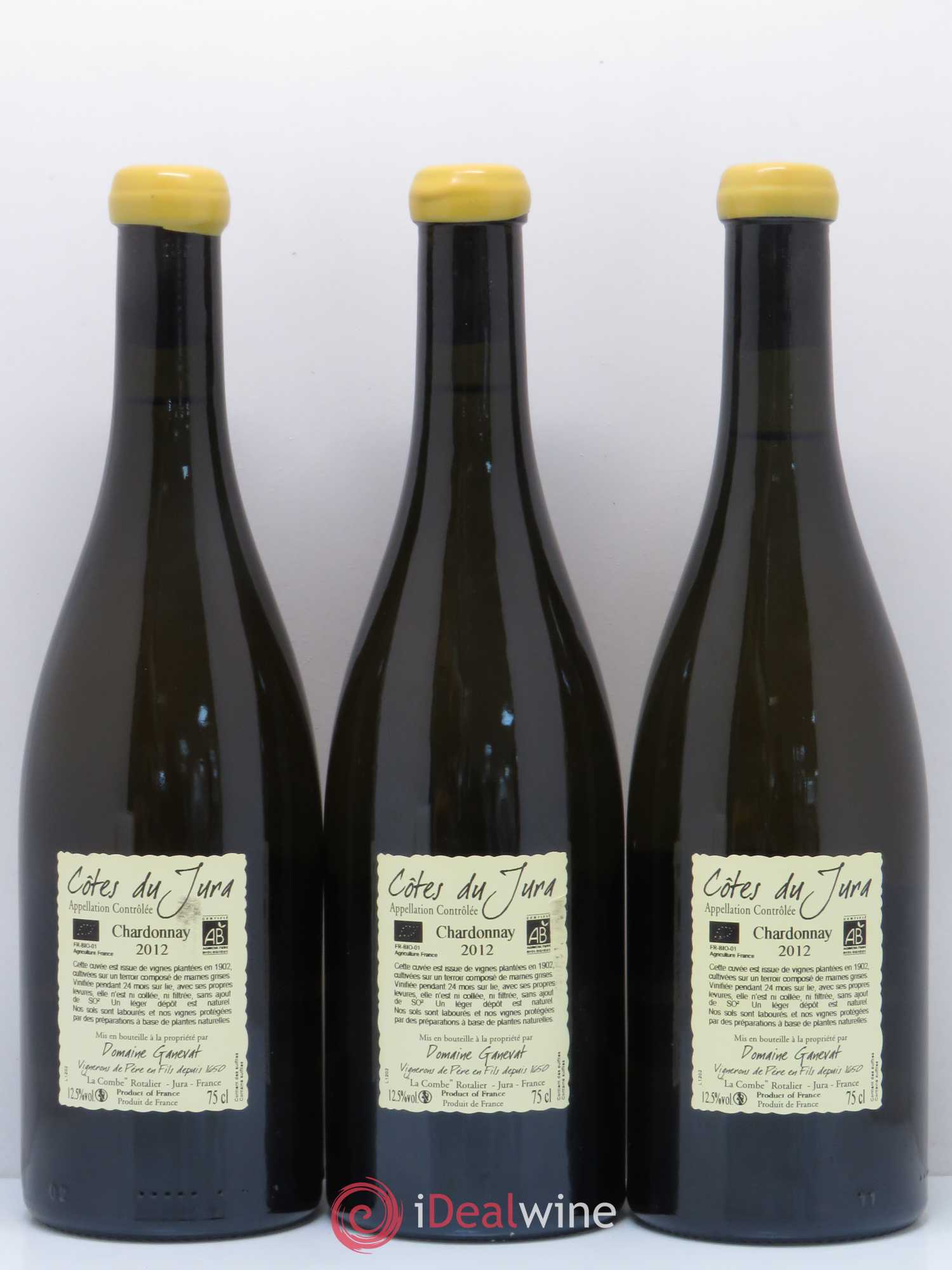 Côtes du Jura Les Chalasses Vieilles Vignes Jean-François Ganevat (Domaine) 2012 - Lot de 3 bouteilles - 1