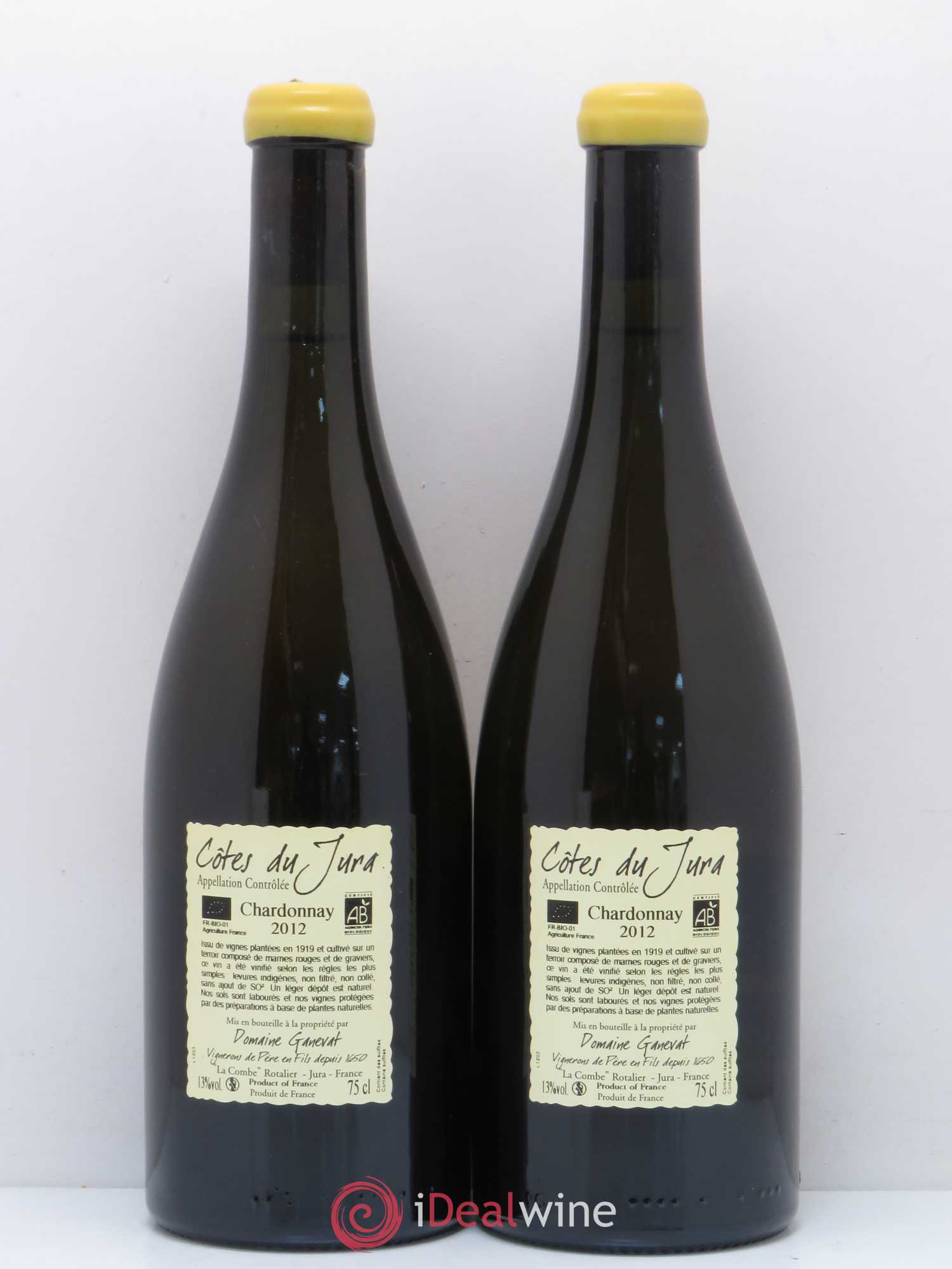 Côtes du Jura Les Grands Teppes Vieilles Vignes Jean-François Ganevat (Domaine) 2012 - Lot de 2 bouteilles - 1